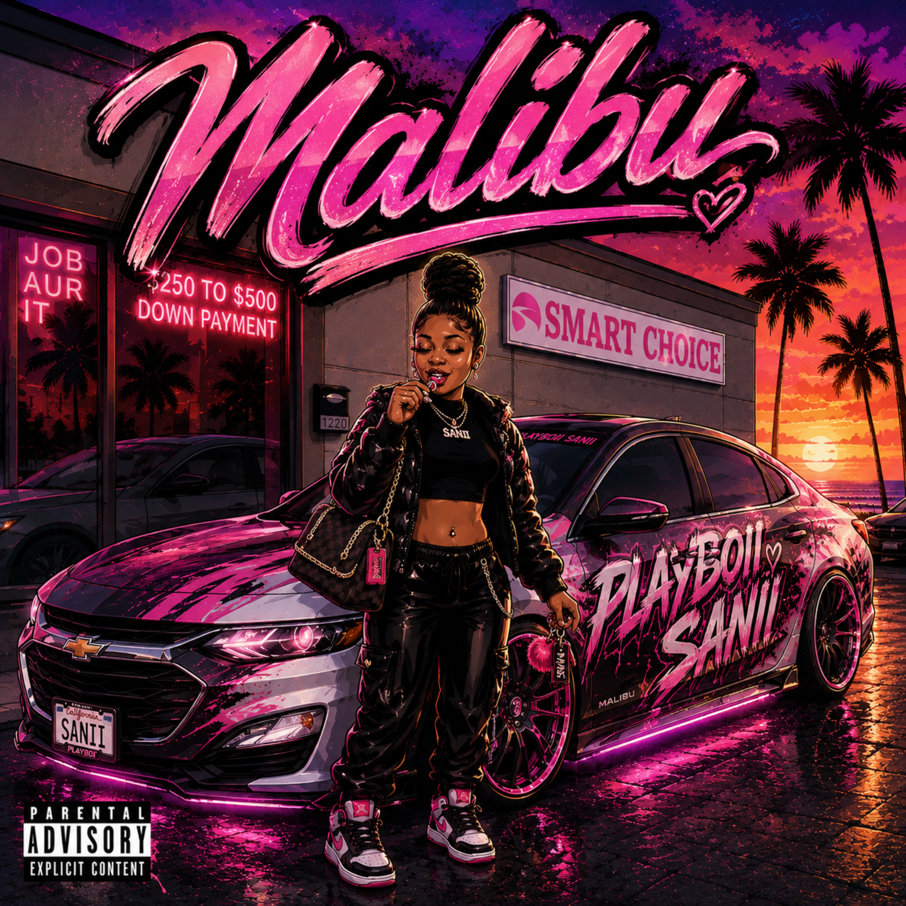 Malibu by Playboii $anii cover art