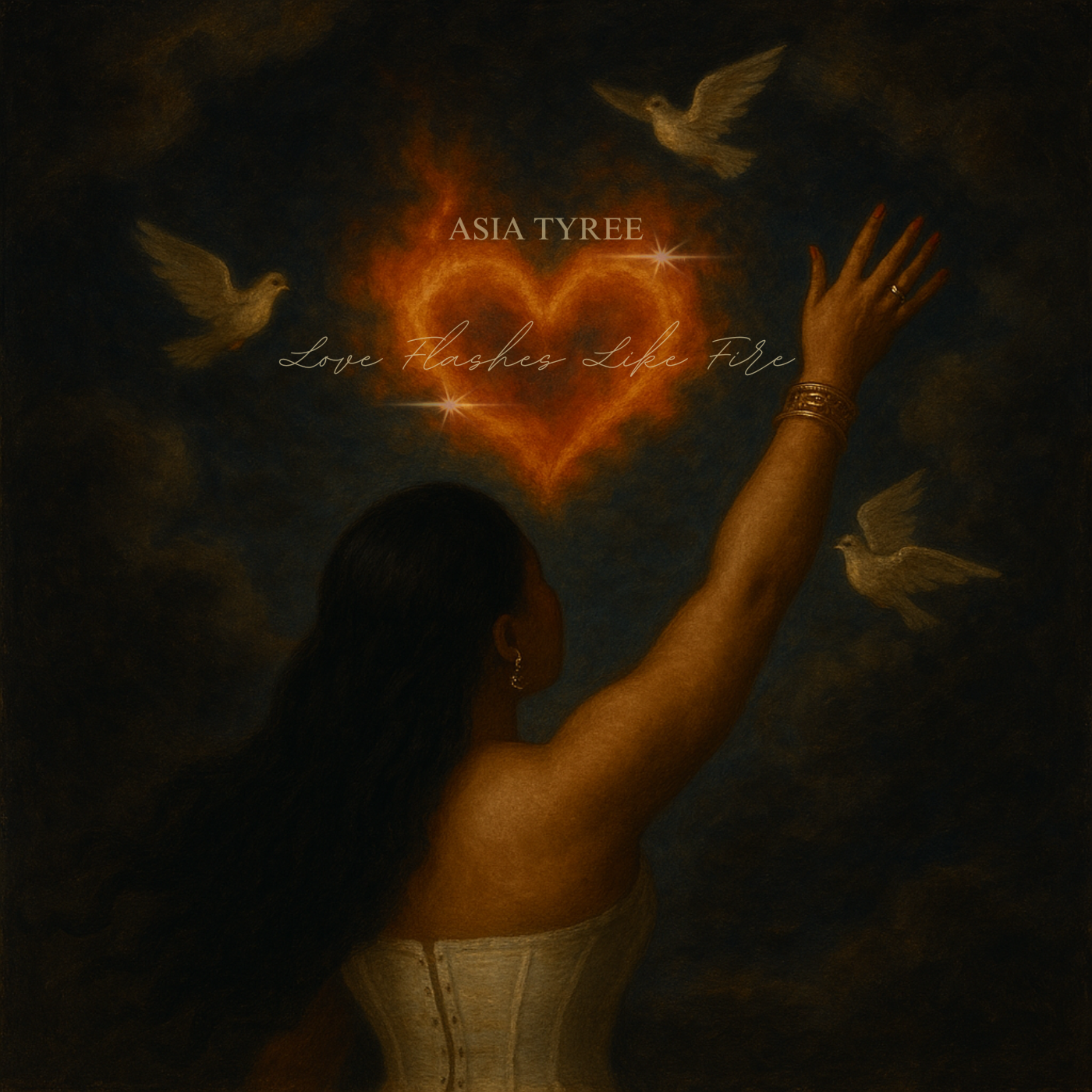 LOVE FLASHES LIKE FIRE by ASIA TYREE cover art