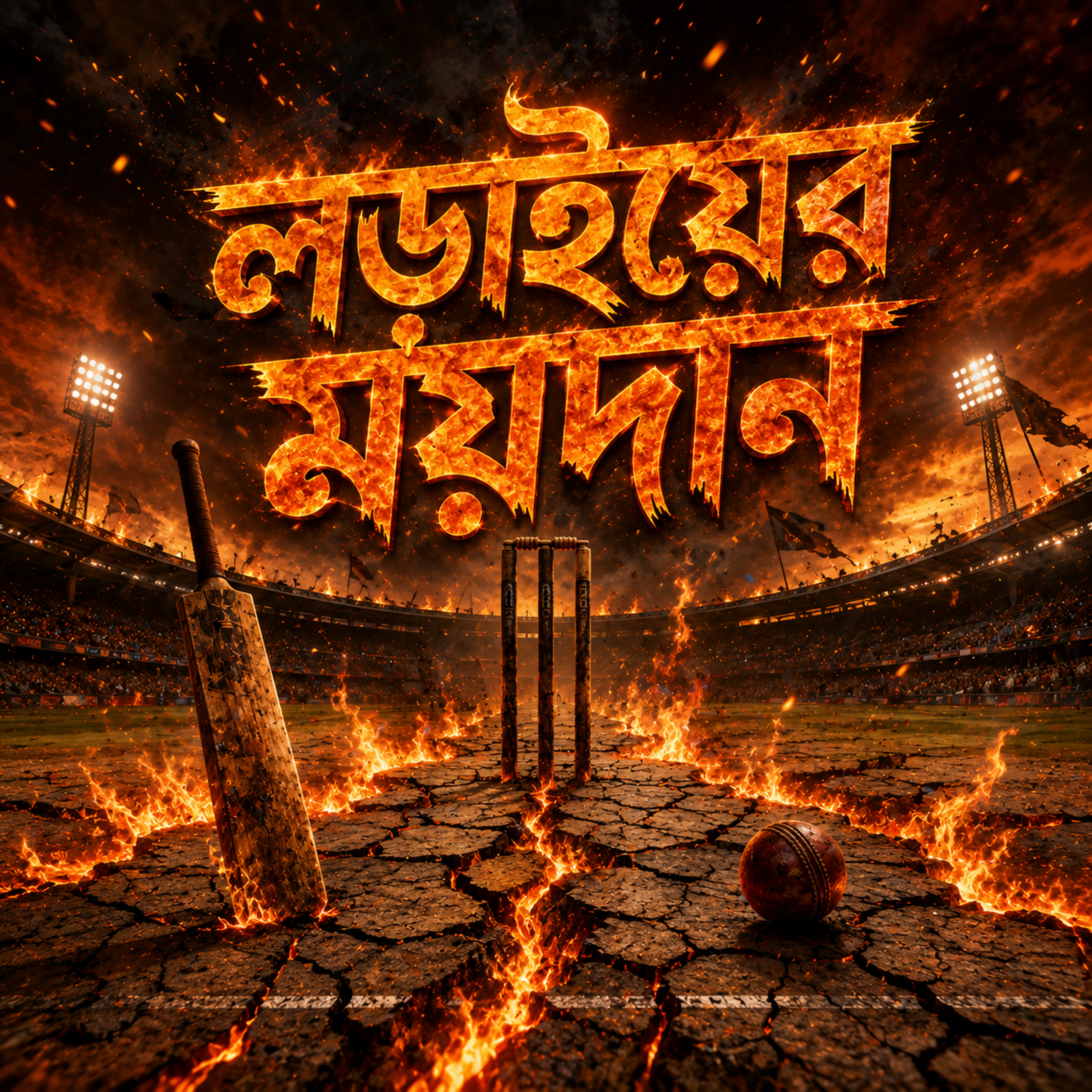 লড়াইয়ের ময়দান (The Battleground) by Rabiul Karim cover art