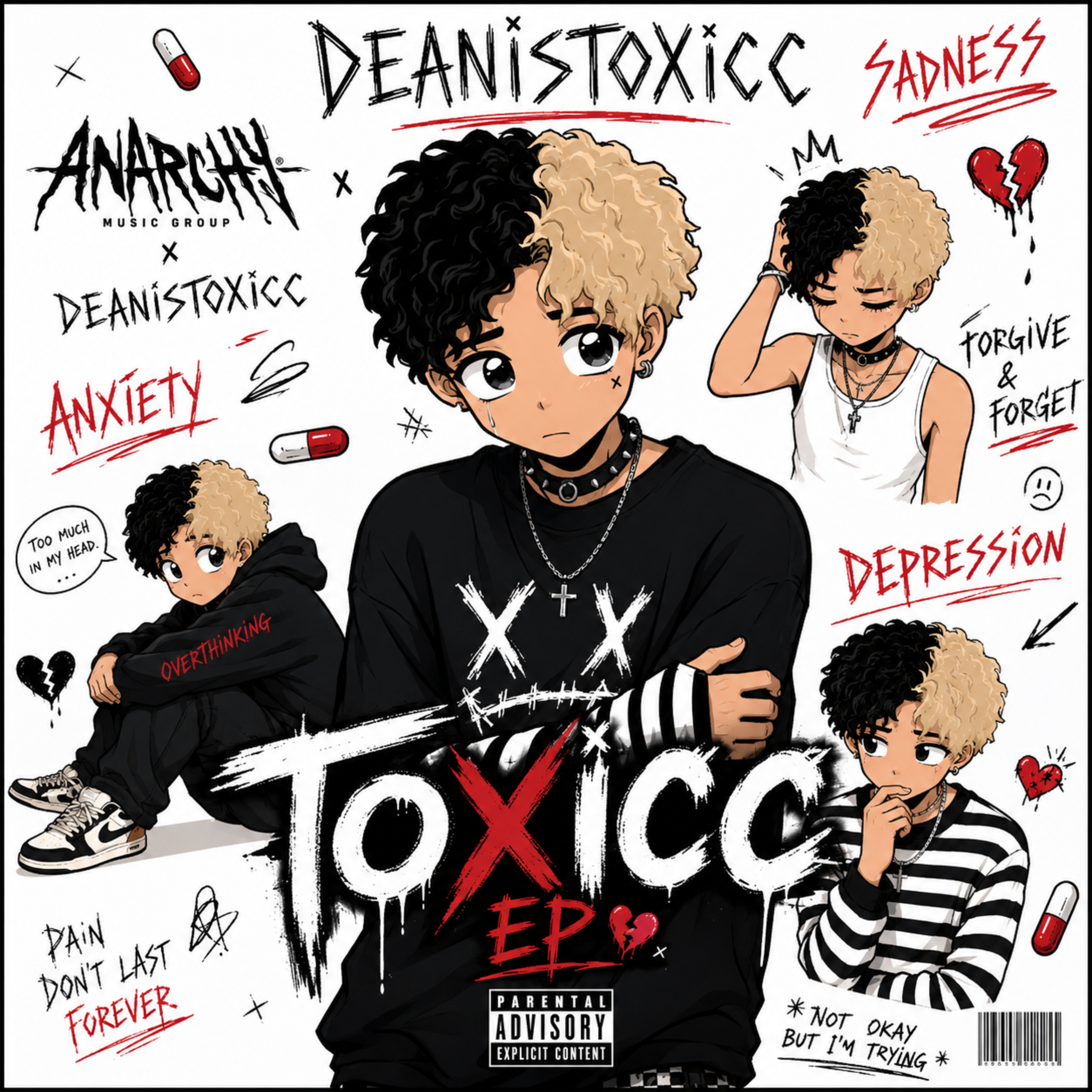 TOXICC (ANXIETY SADNESS DEPRESSION) by ANARCHY MUSIC GROUP cover art