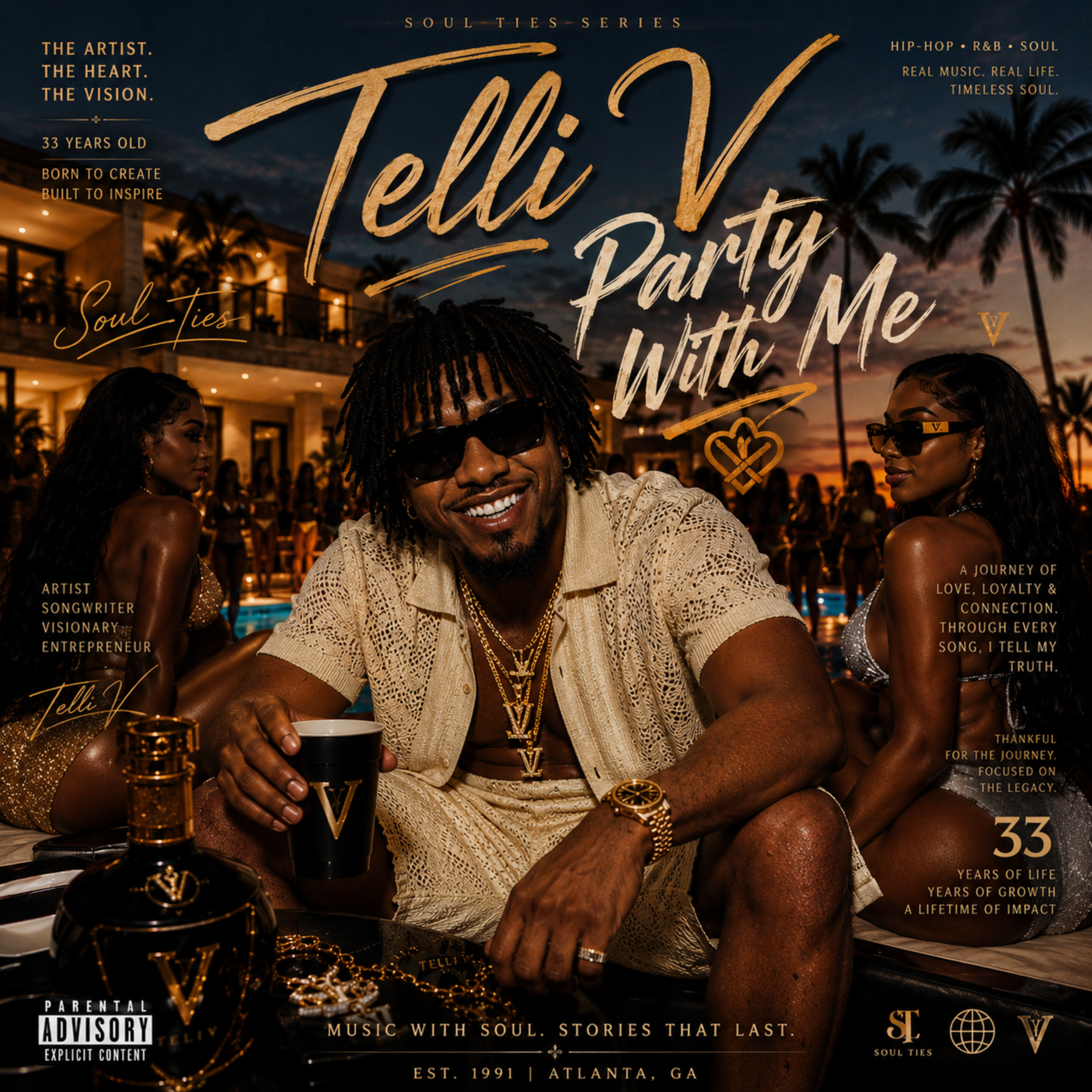 PARTY WITH ME by Telli V cover art