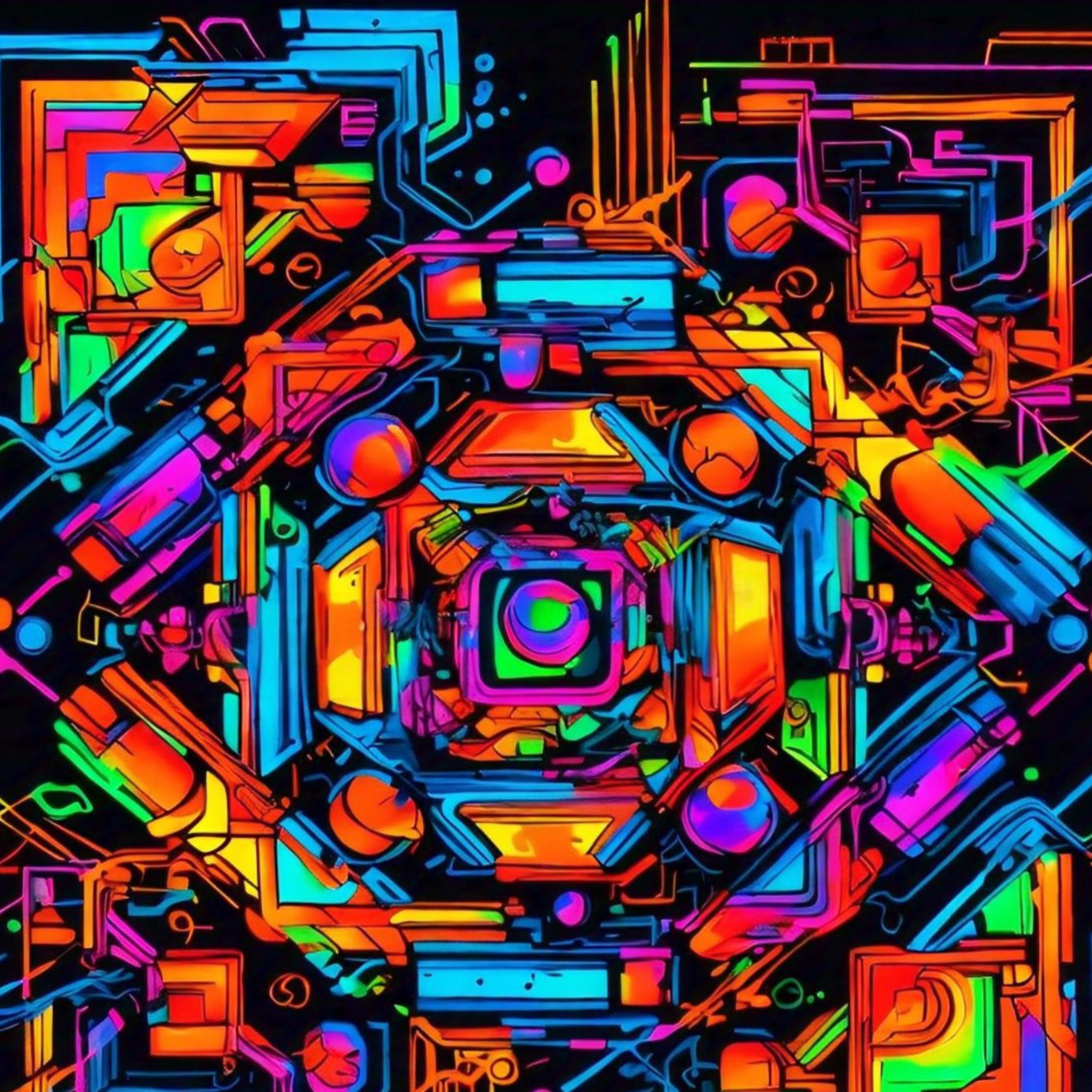 li love my drawing life techno mix artwork