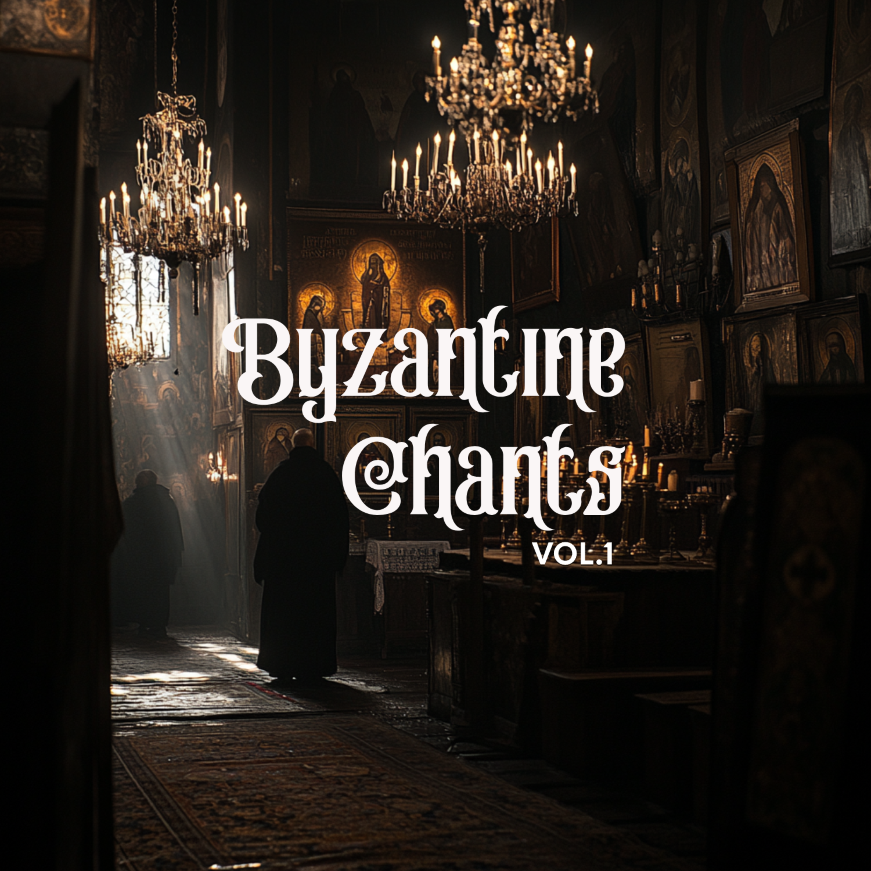 Byzantine style orthodox christian chants artwork