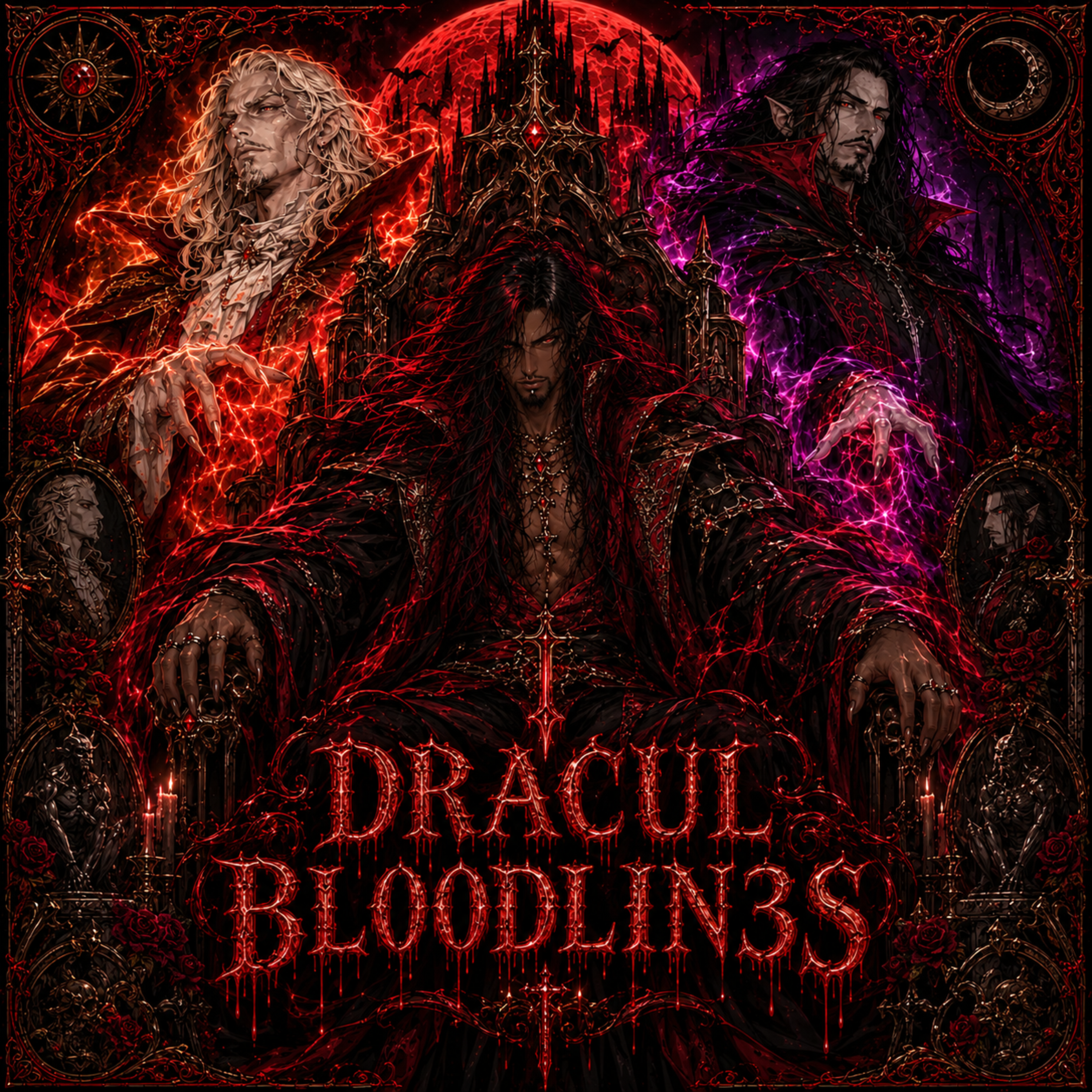 DRACUL BL00DL!N3S by V4!NT1 cover art