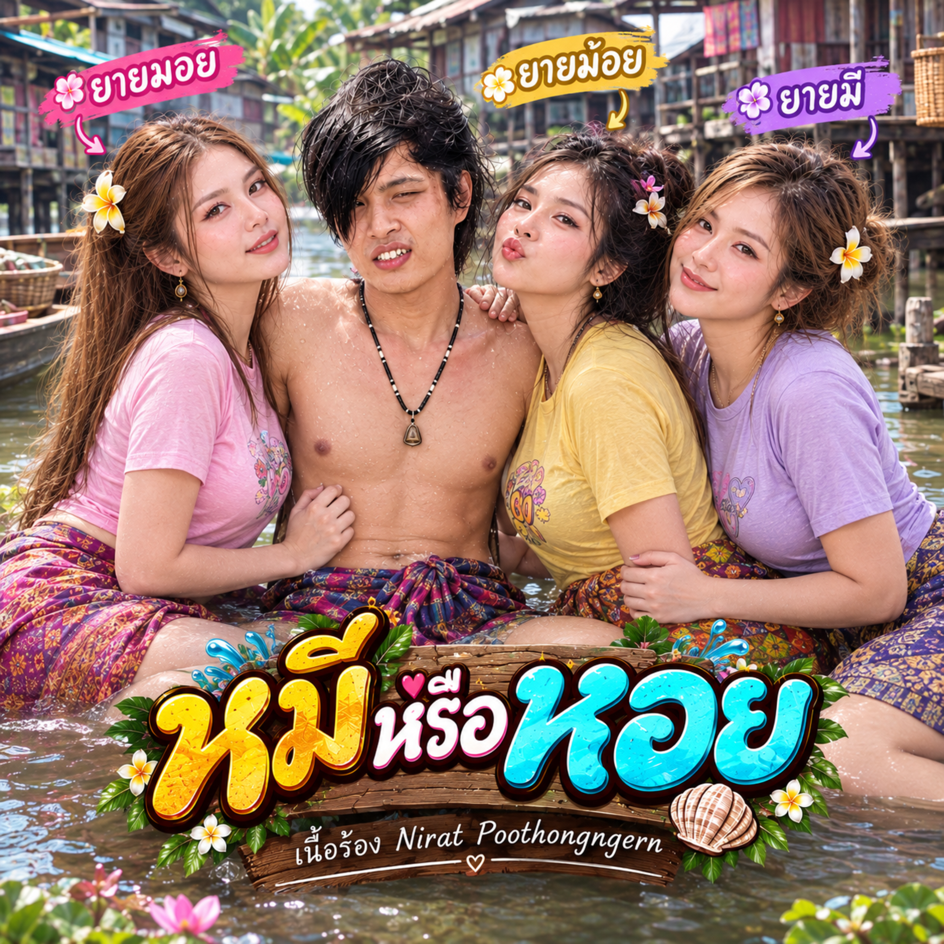 หมีหรือหอย by Nirat Poothongngern cover art