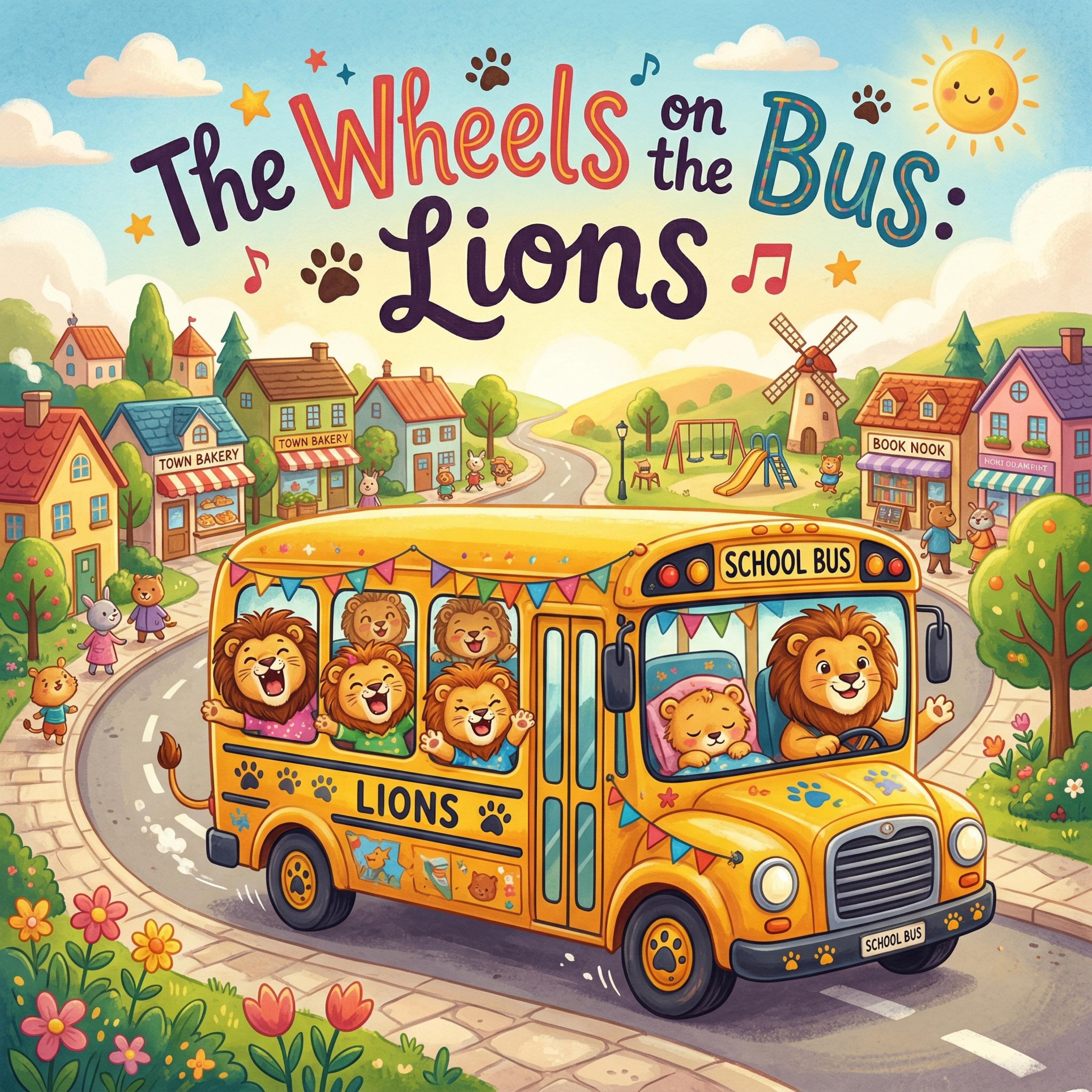 The Wheels On The Bus : Lions artwork