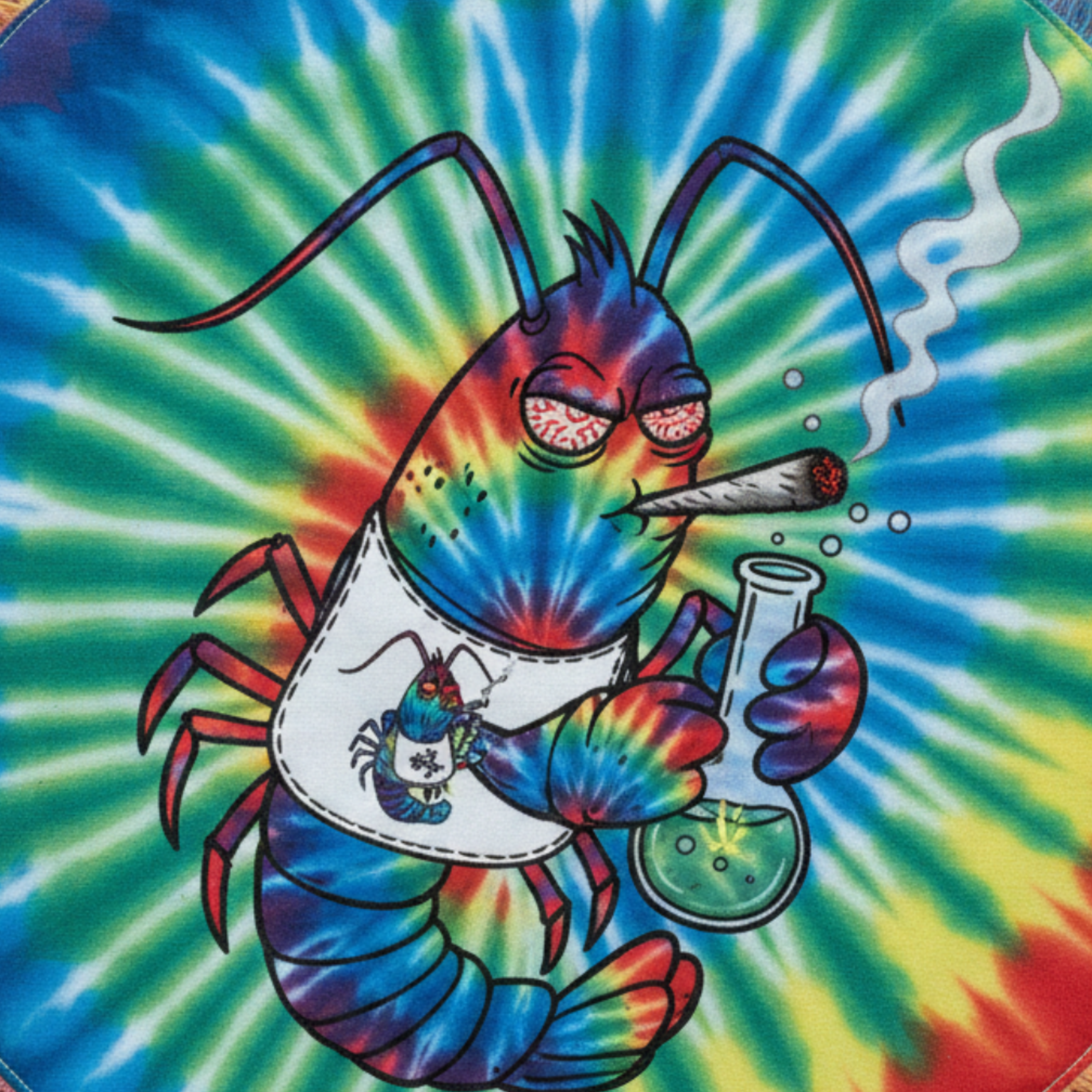 Psychedelic bib artwork