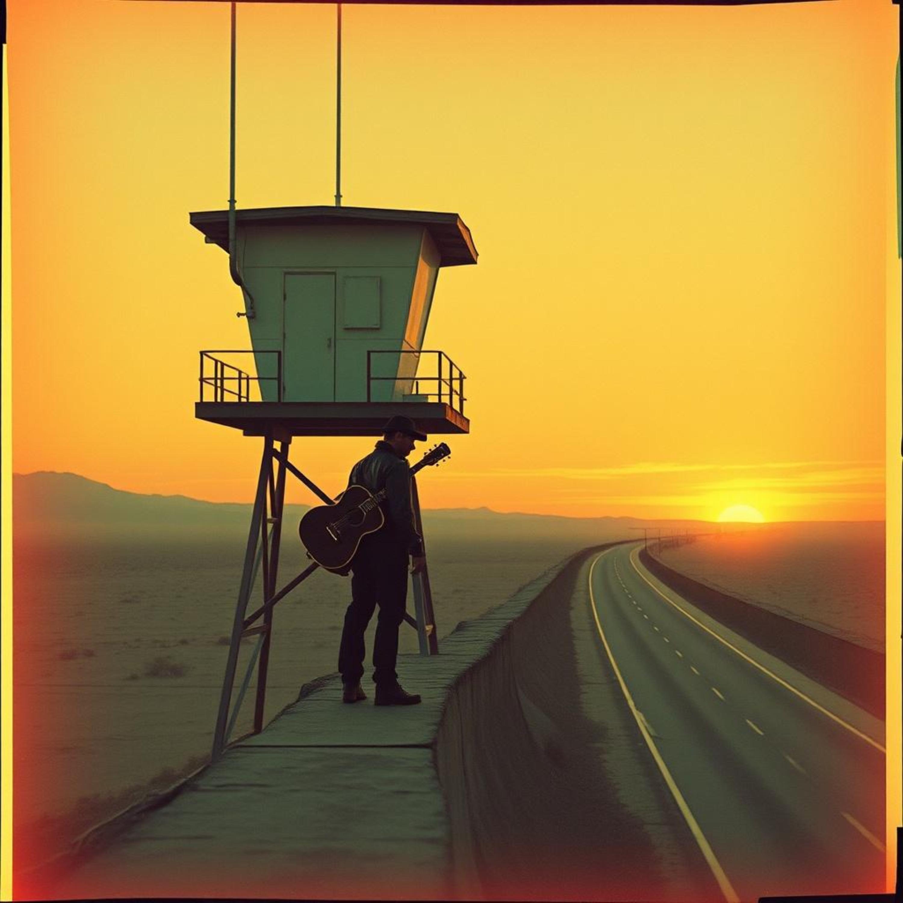 Climbed up the watchtower artwork