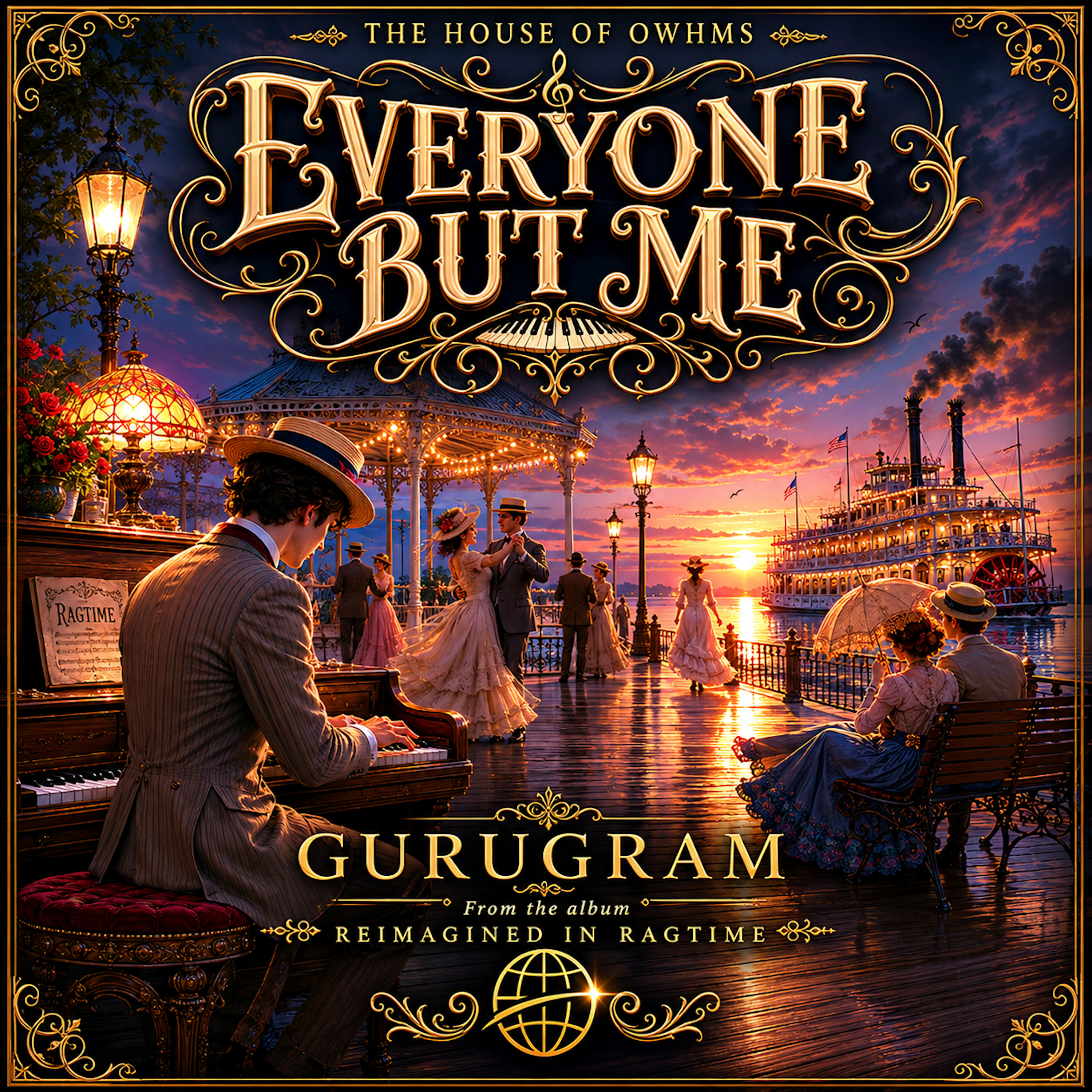 EVERYONE BUT ME (REIMAGINED IN RAGTIME) by GURUGRAM cover art