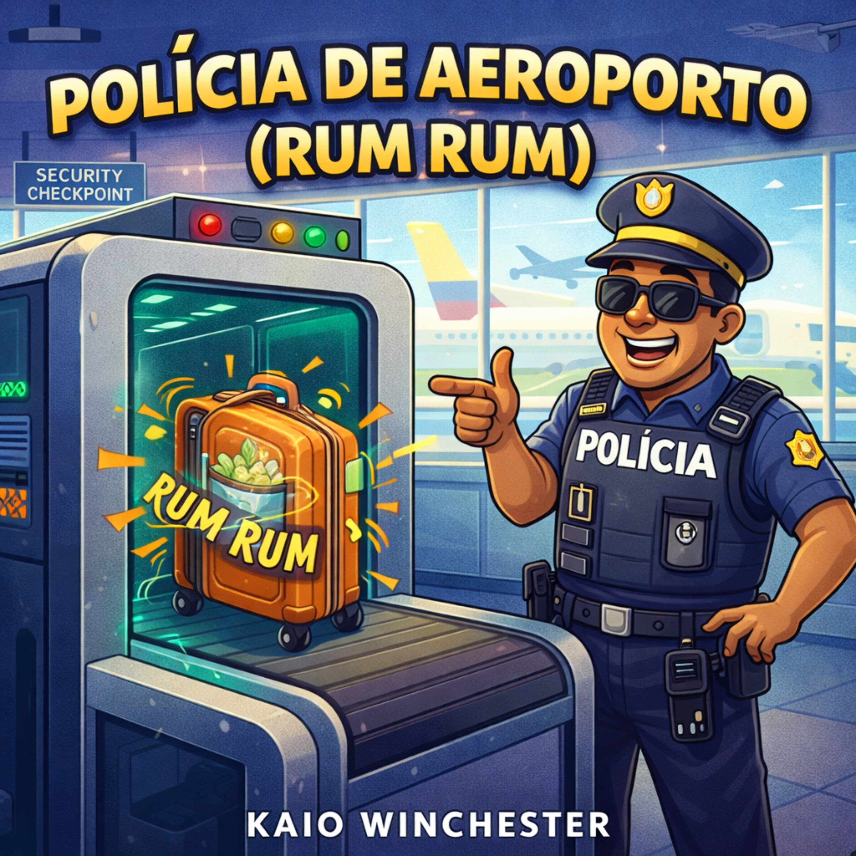Polícia de aeroporto artwork