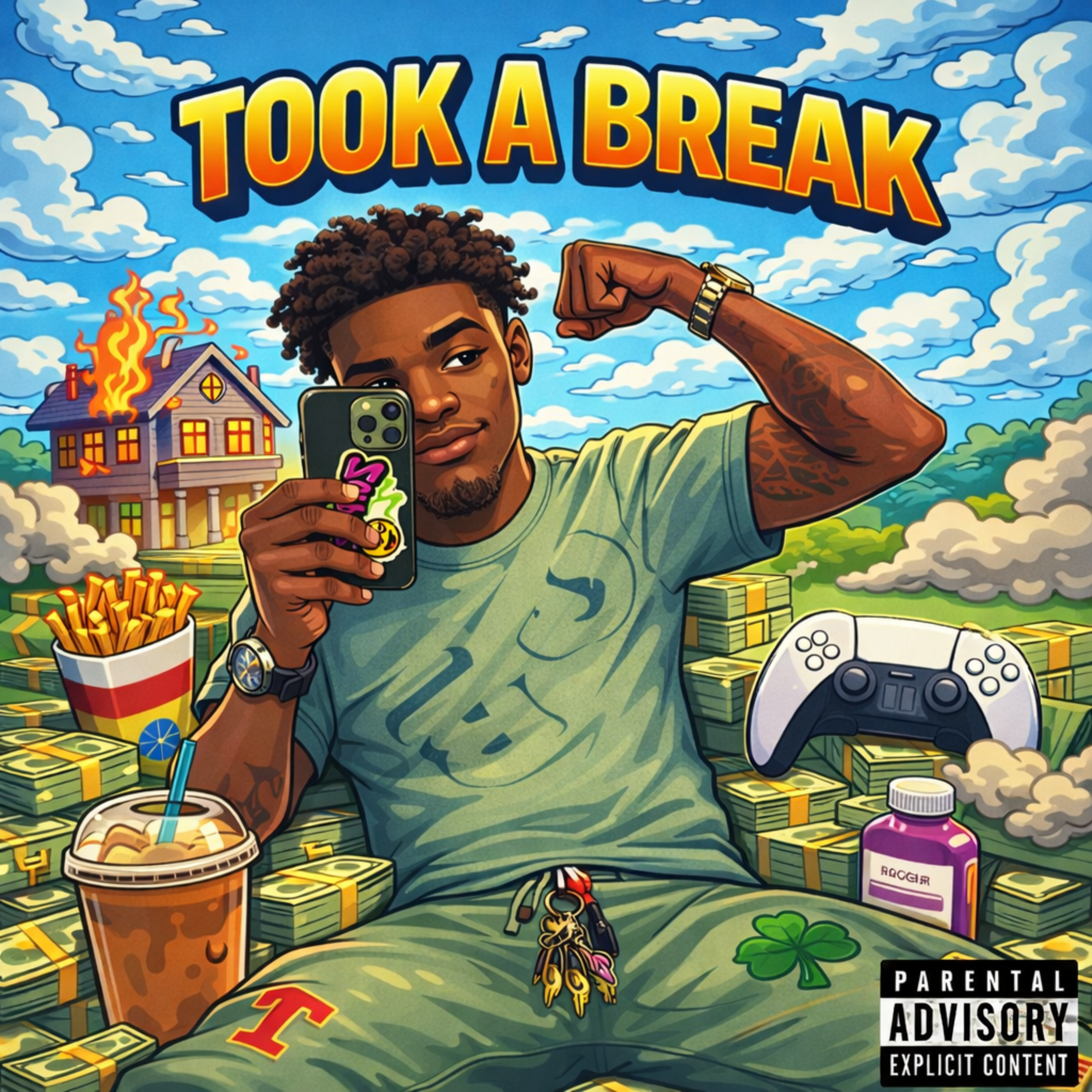 TOOK A BREAK artwork