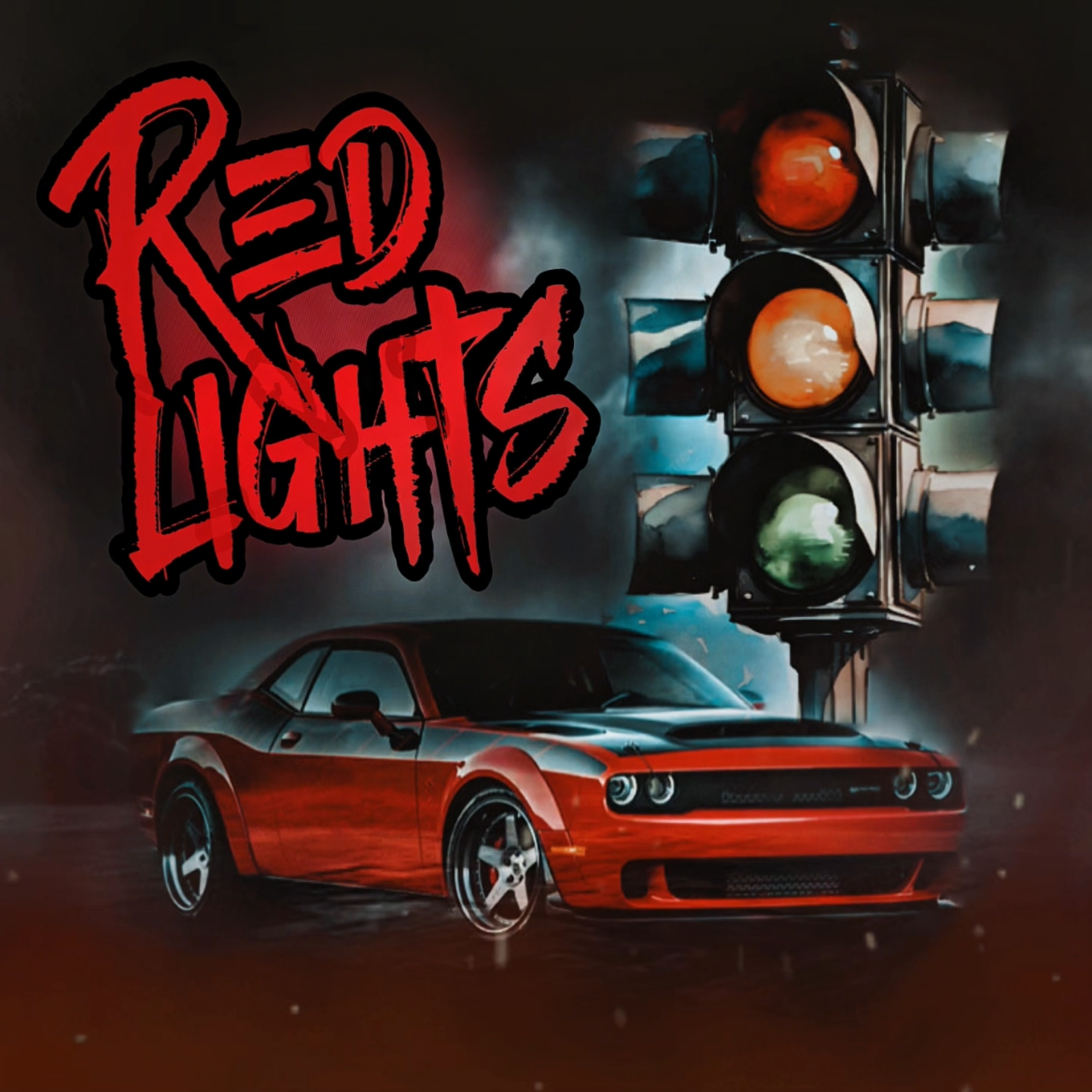 red lights artwork