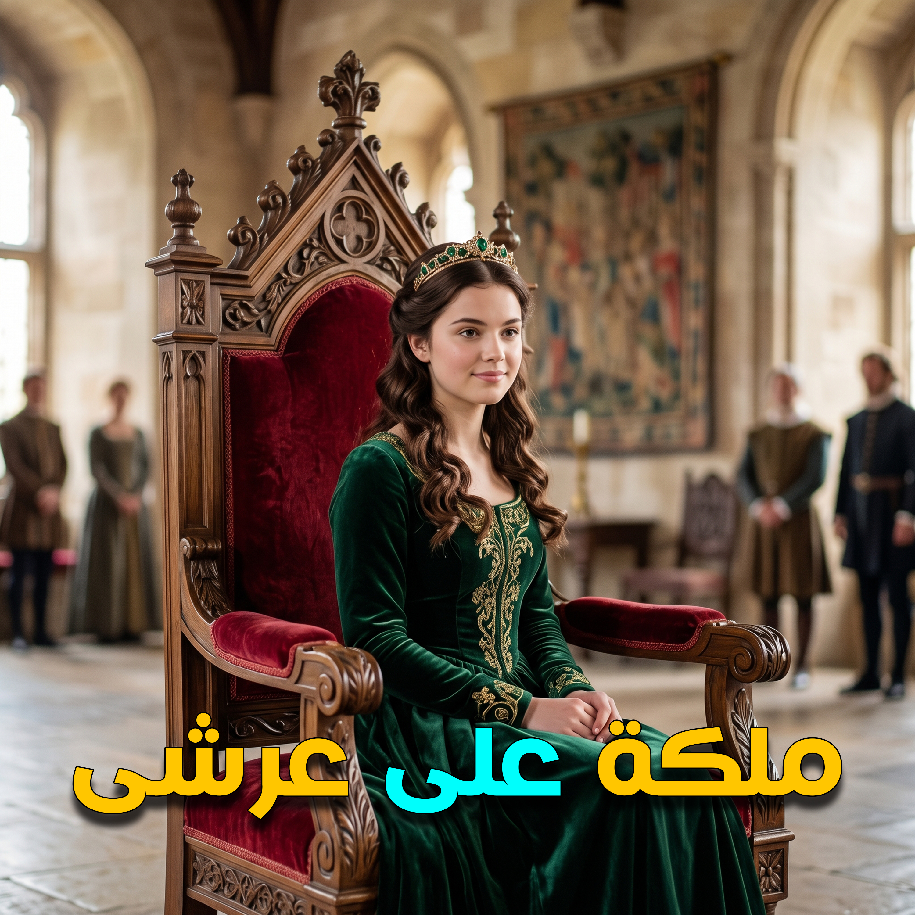 ملكة على عرشى artwork