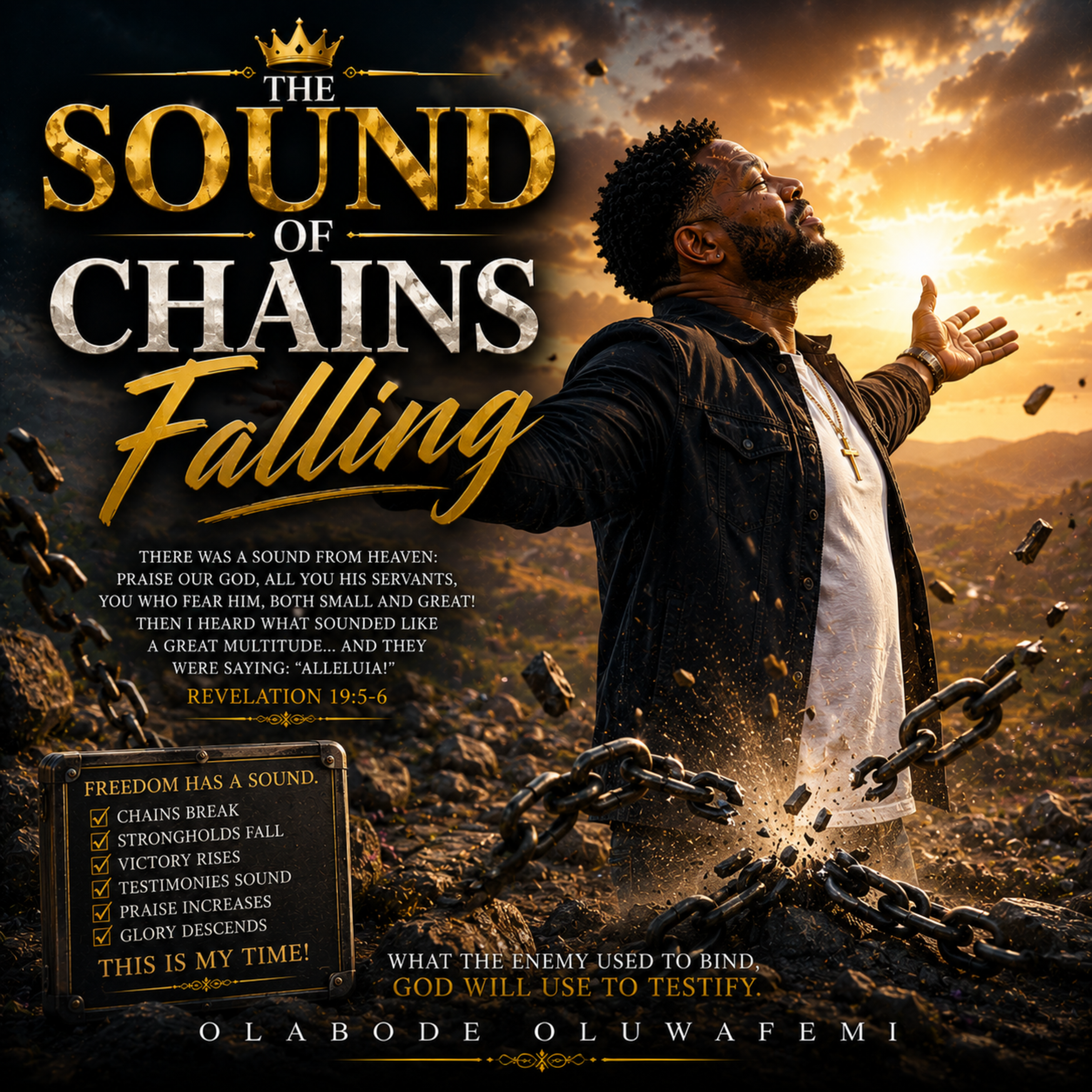The Sound of Chains Falling by olabode oluwafemi cover art