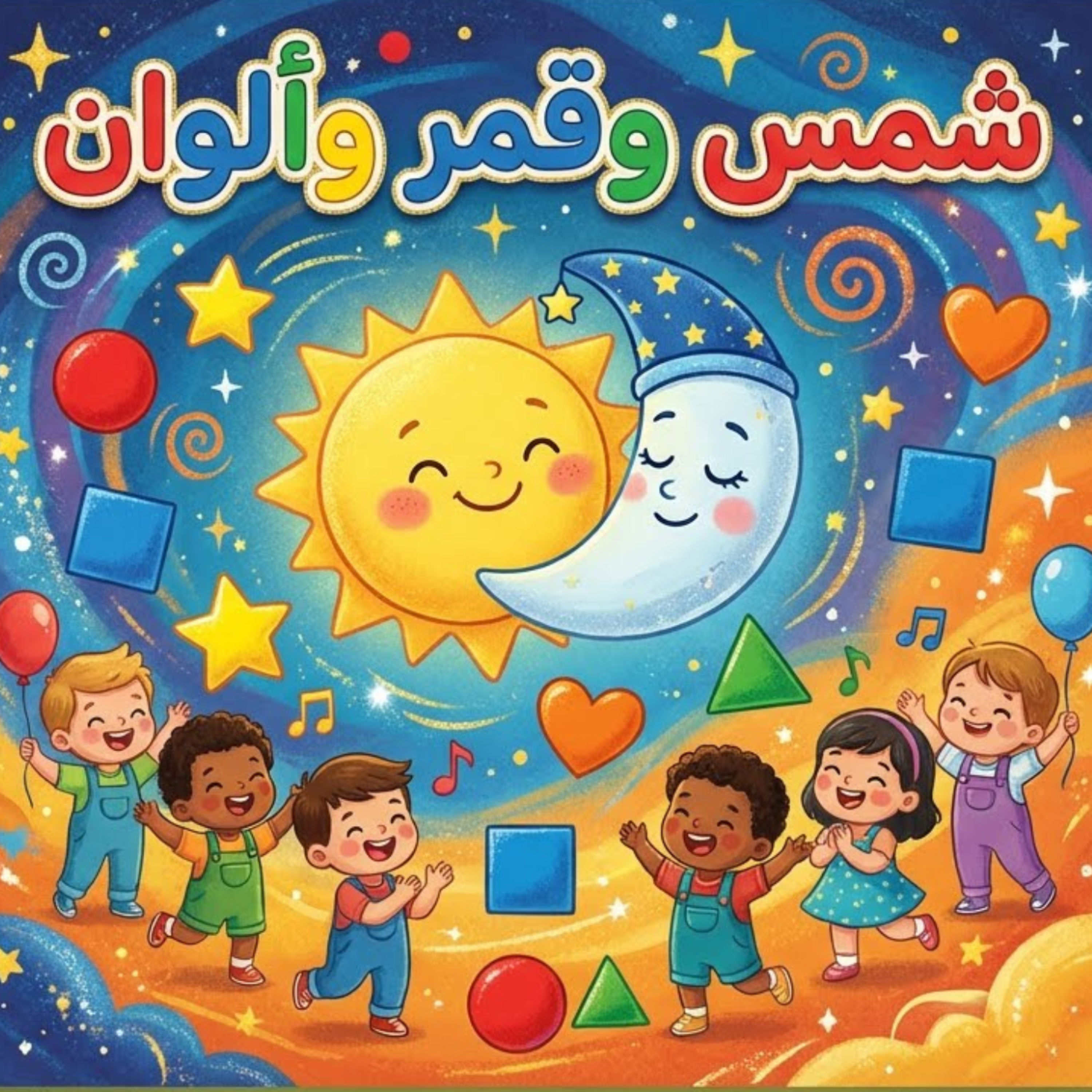 شمس وقمر وألوان artwork