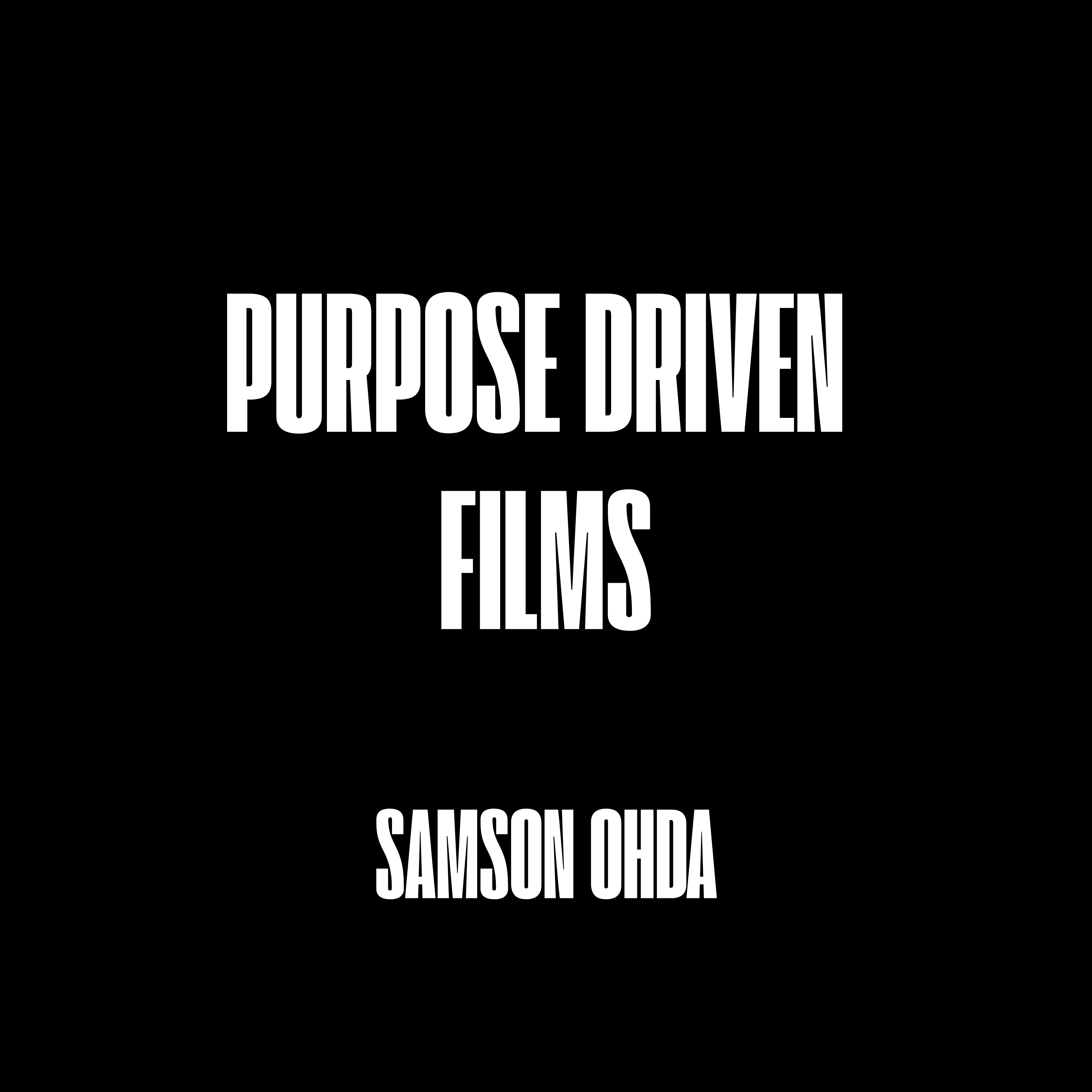 Purpose Driven Films artwork