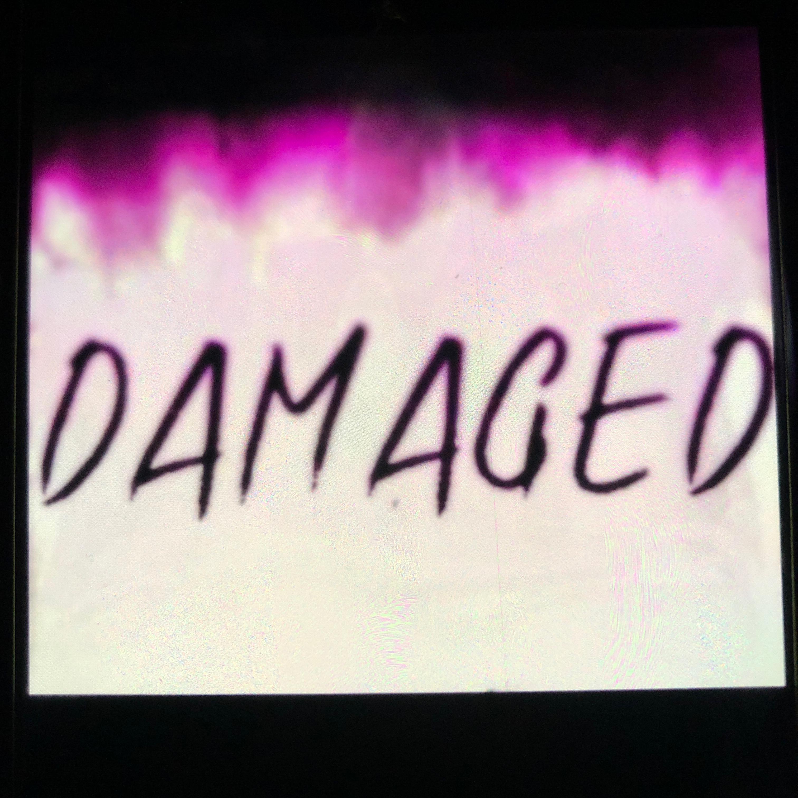 Damaged artwork