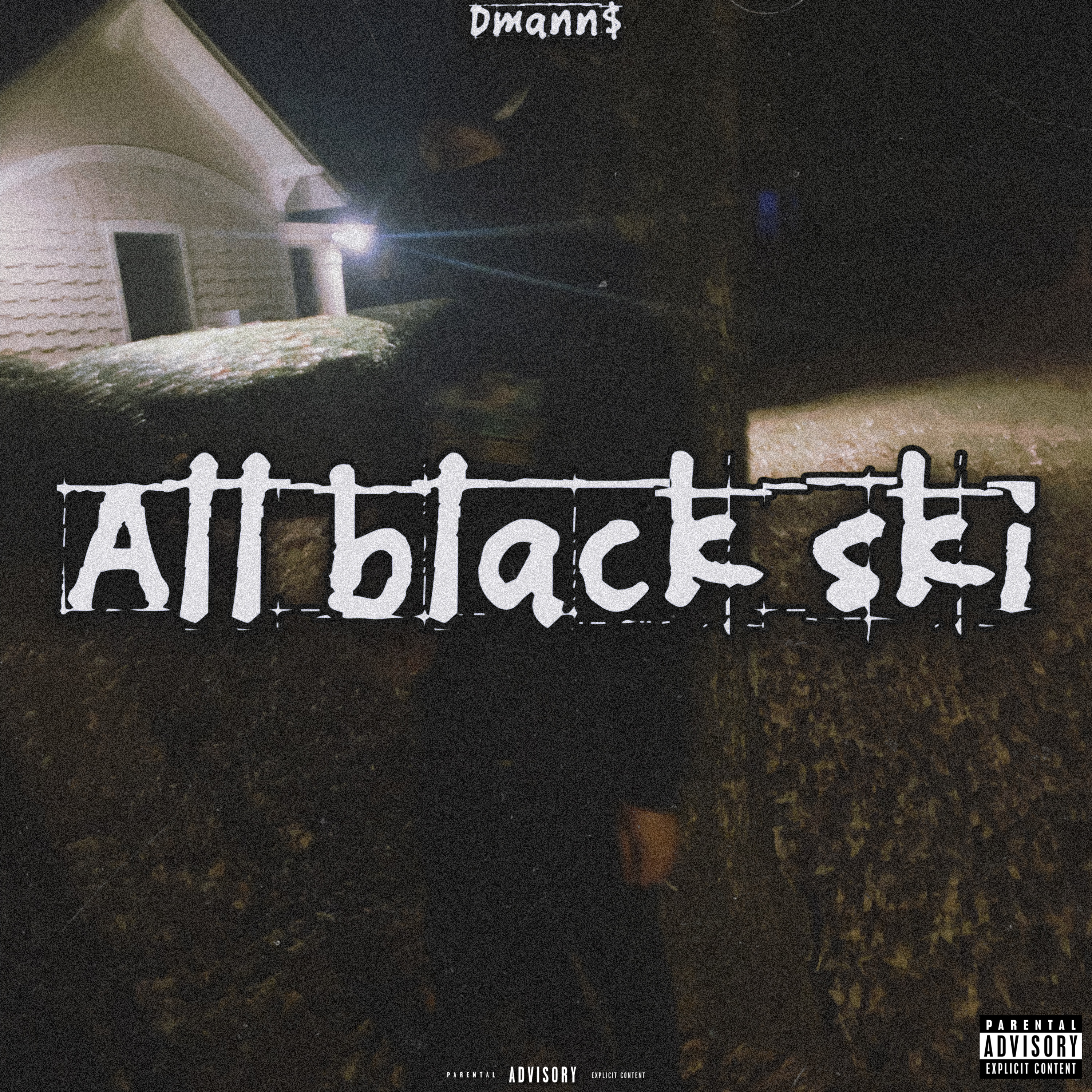 All black ski artwork