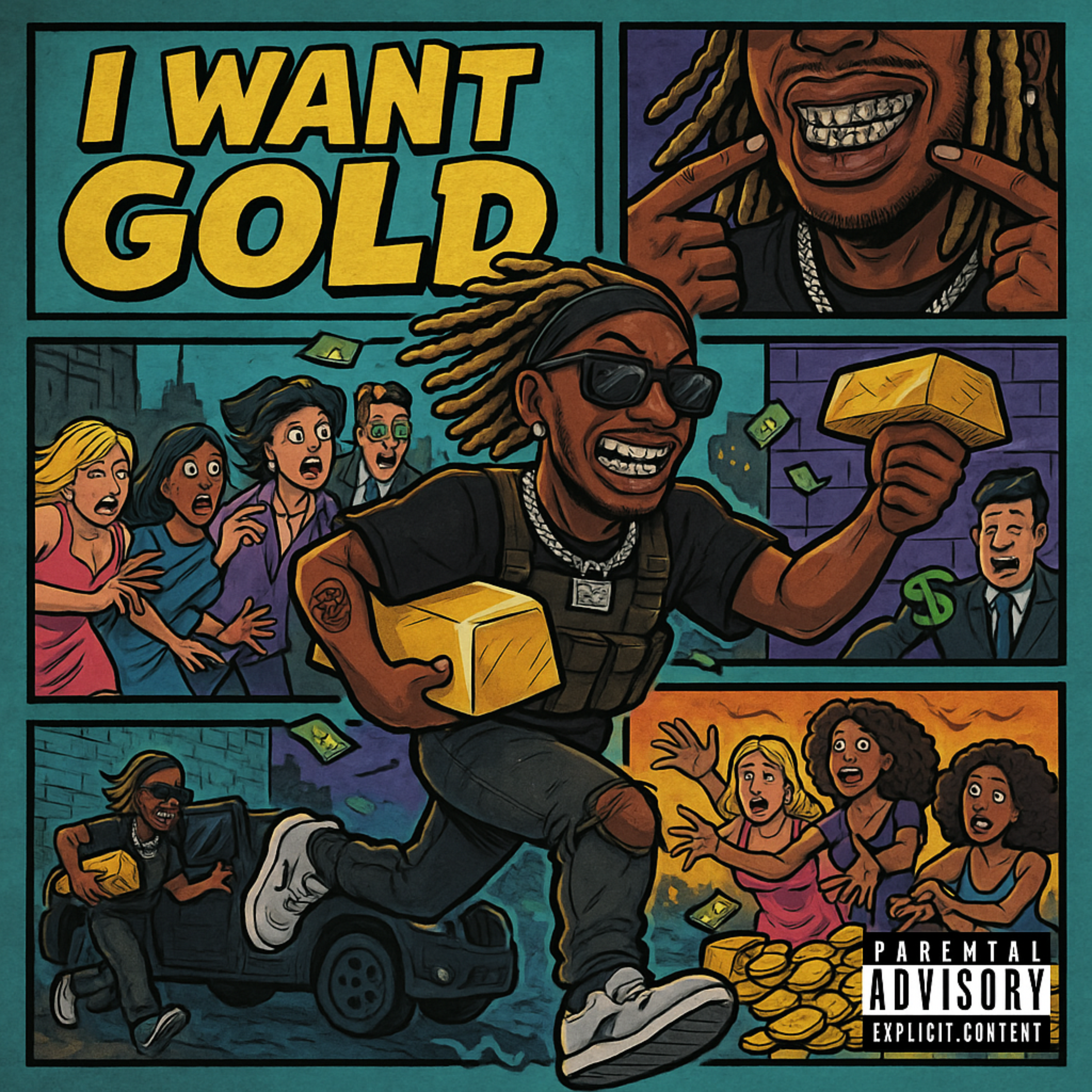 I WANT GOLD artwork