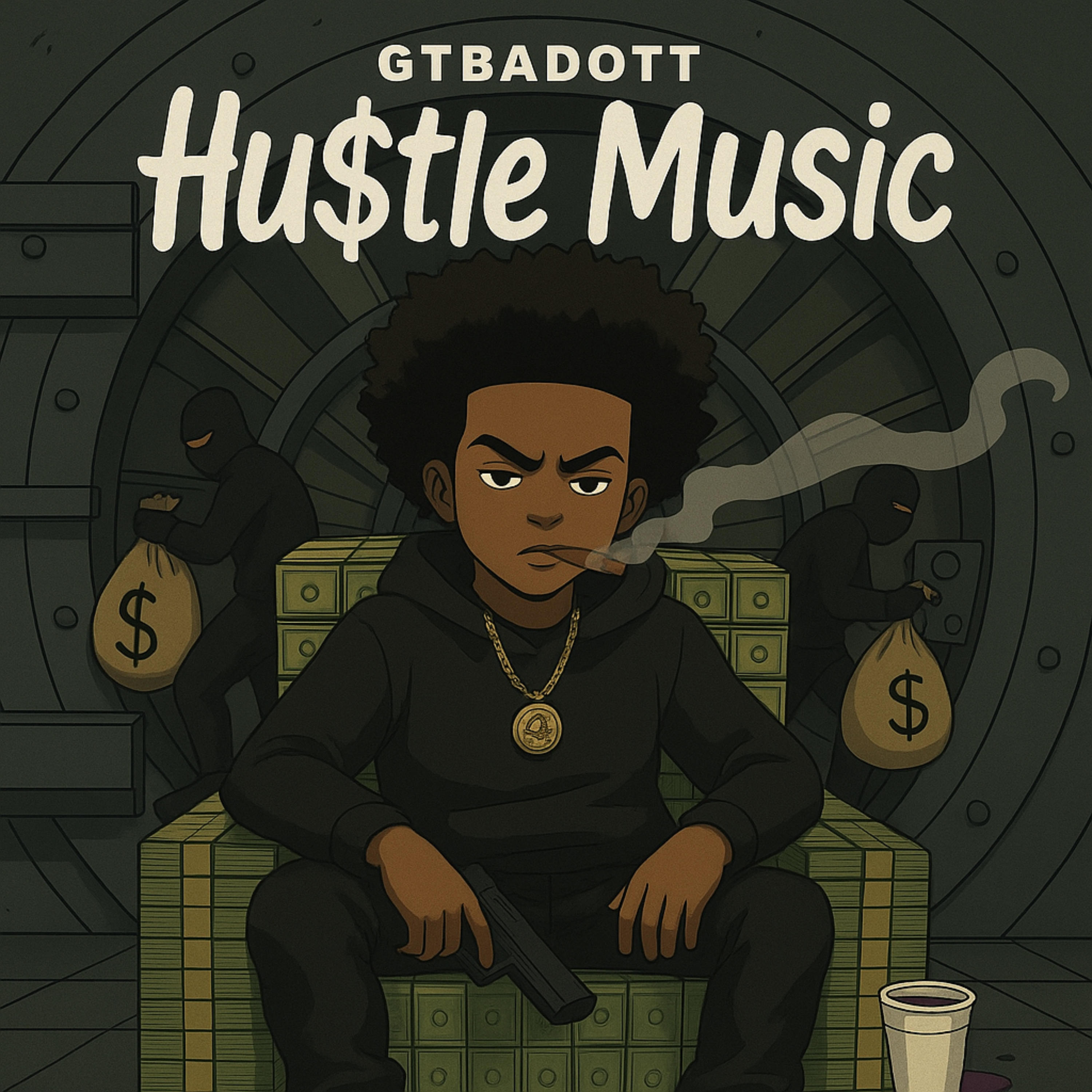 HU$TLE MUSIC artwork