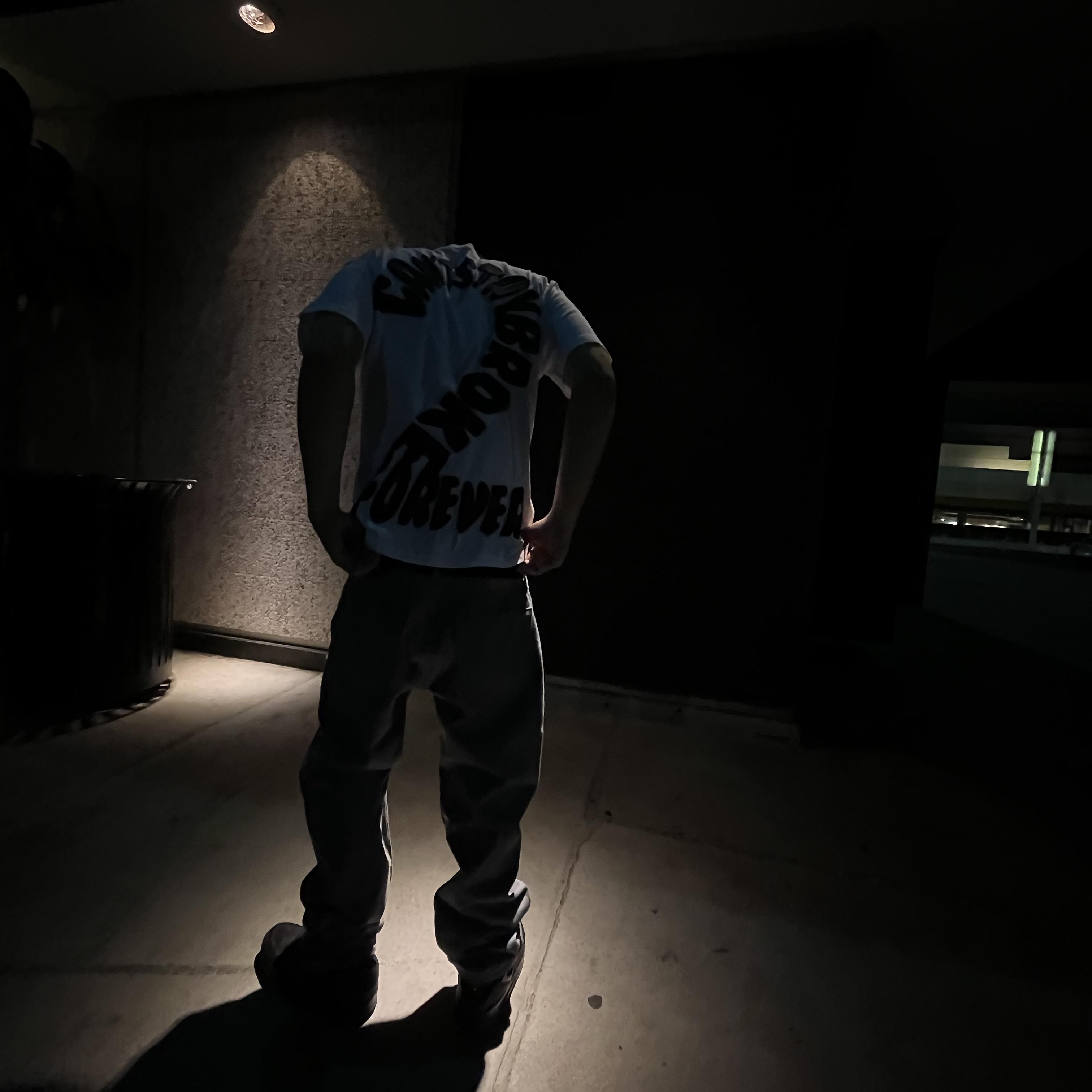 white T artwork
