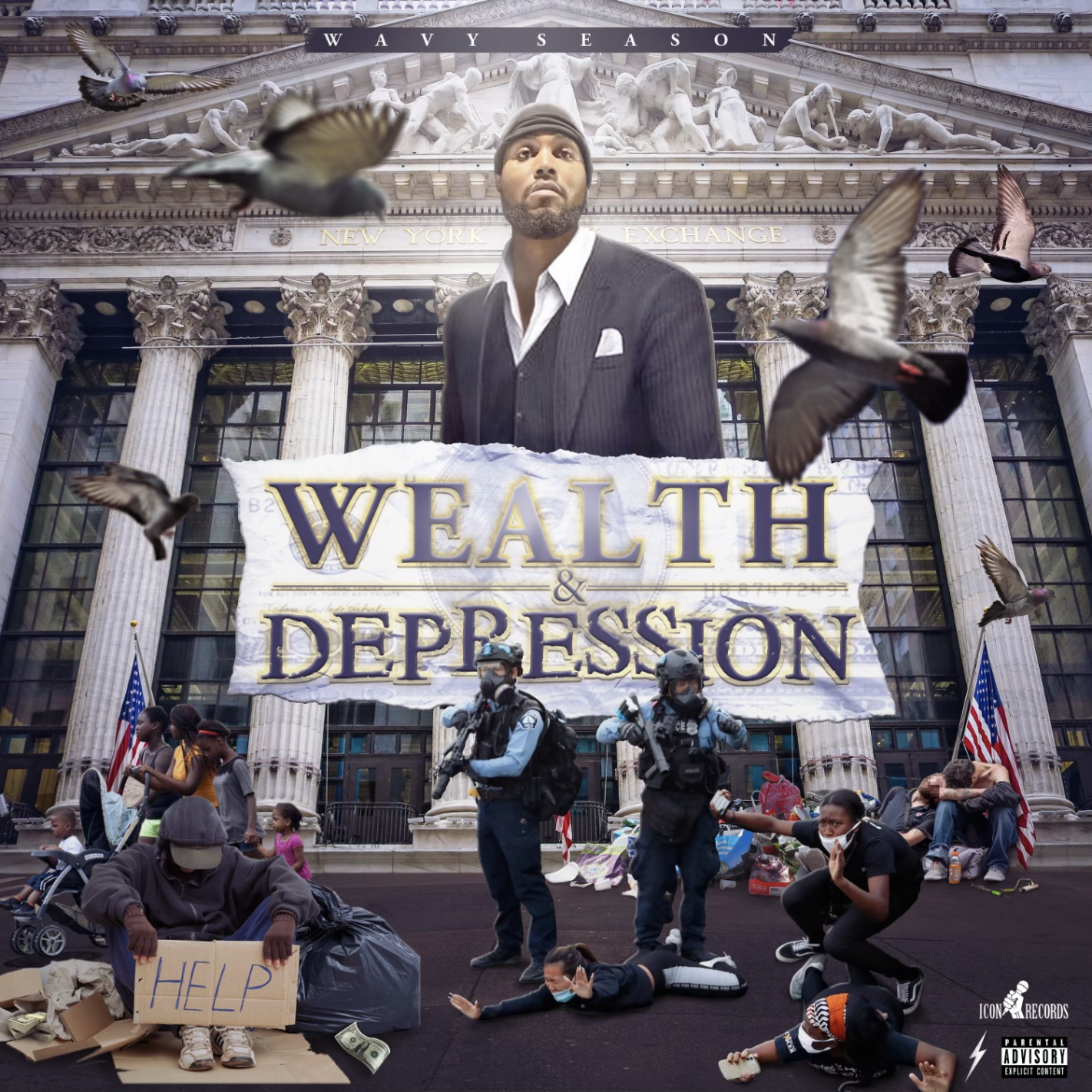 Wealth and depression artwork