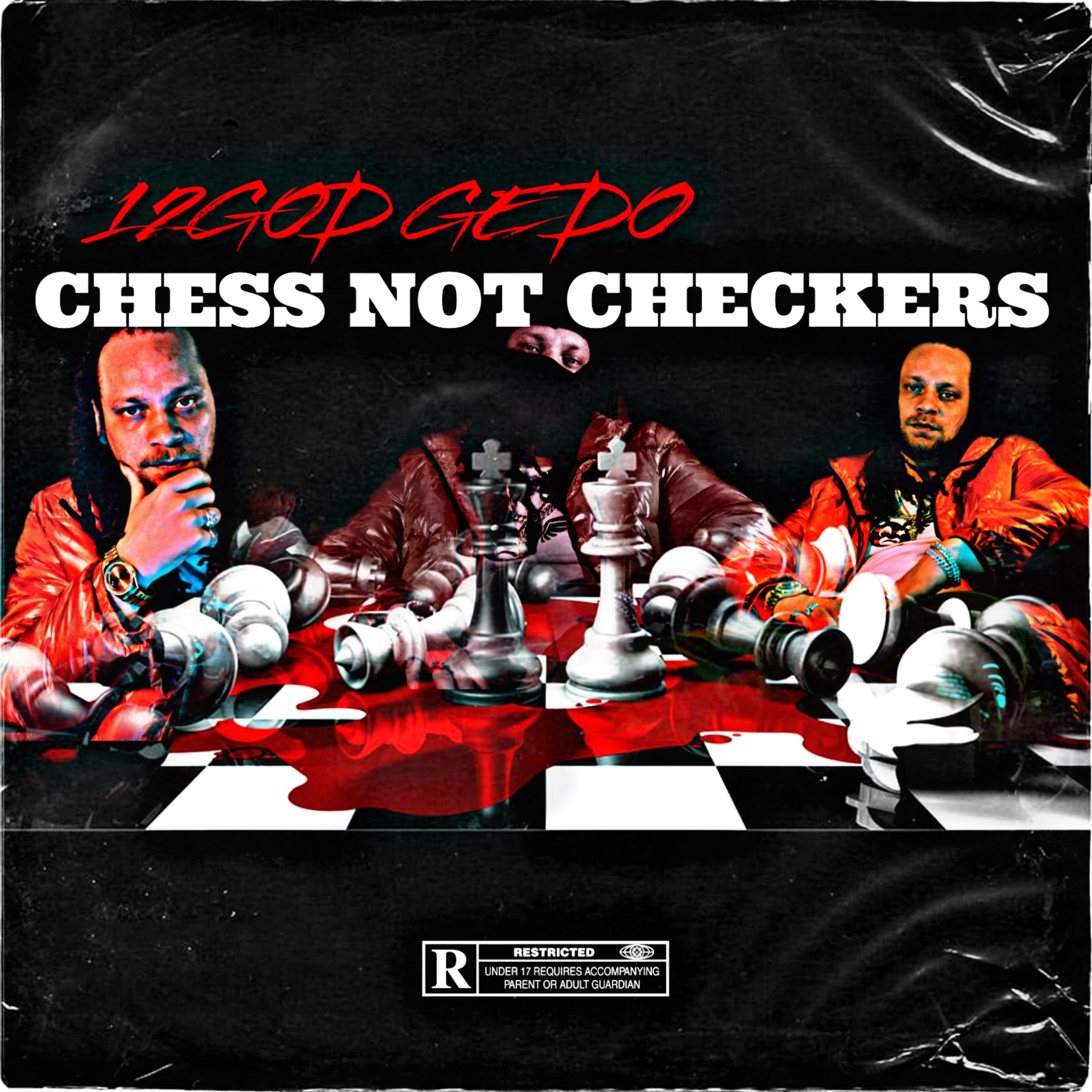 CHESS NOT CHECKERS artwork