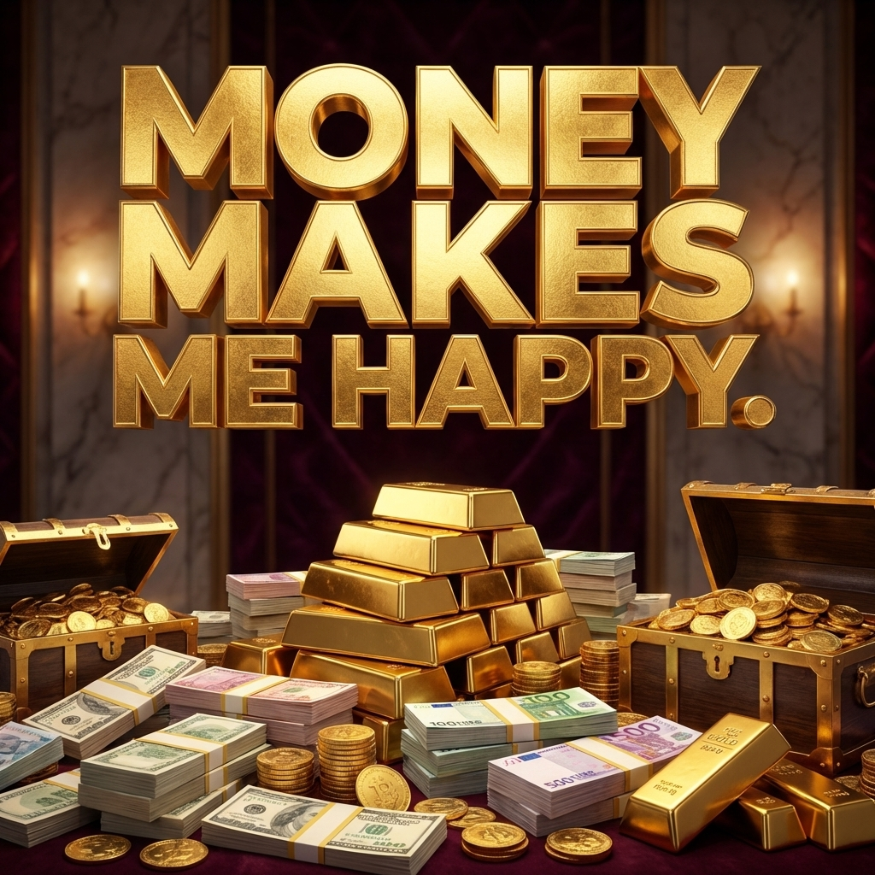 MONEY MAKES ME HAPPY artwork