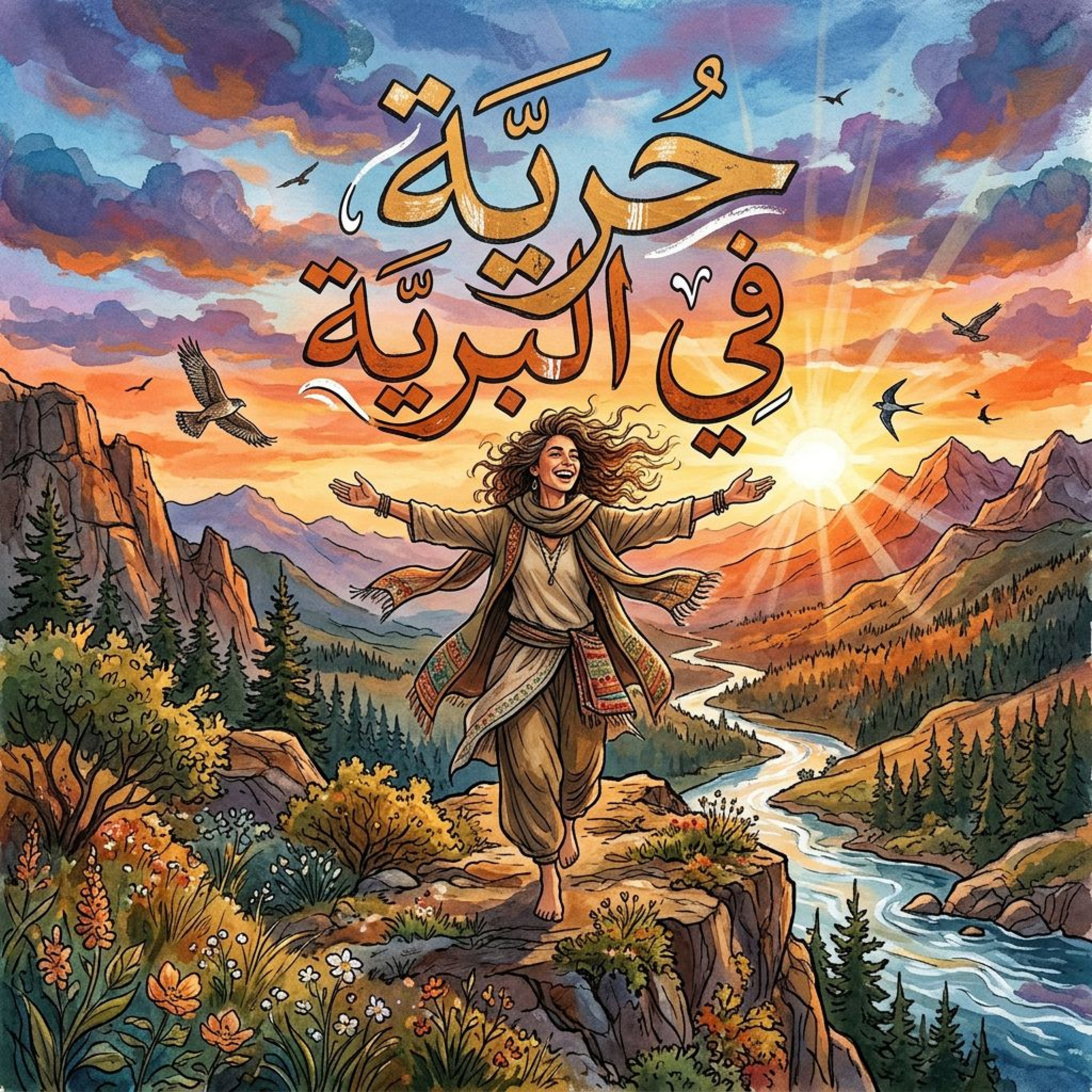 حرية في البرية by Lunbi cover art