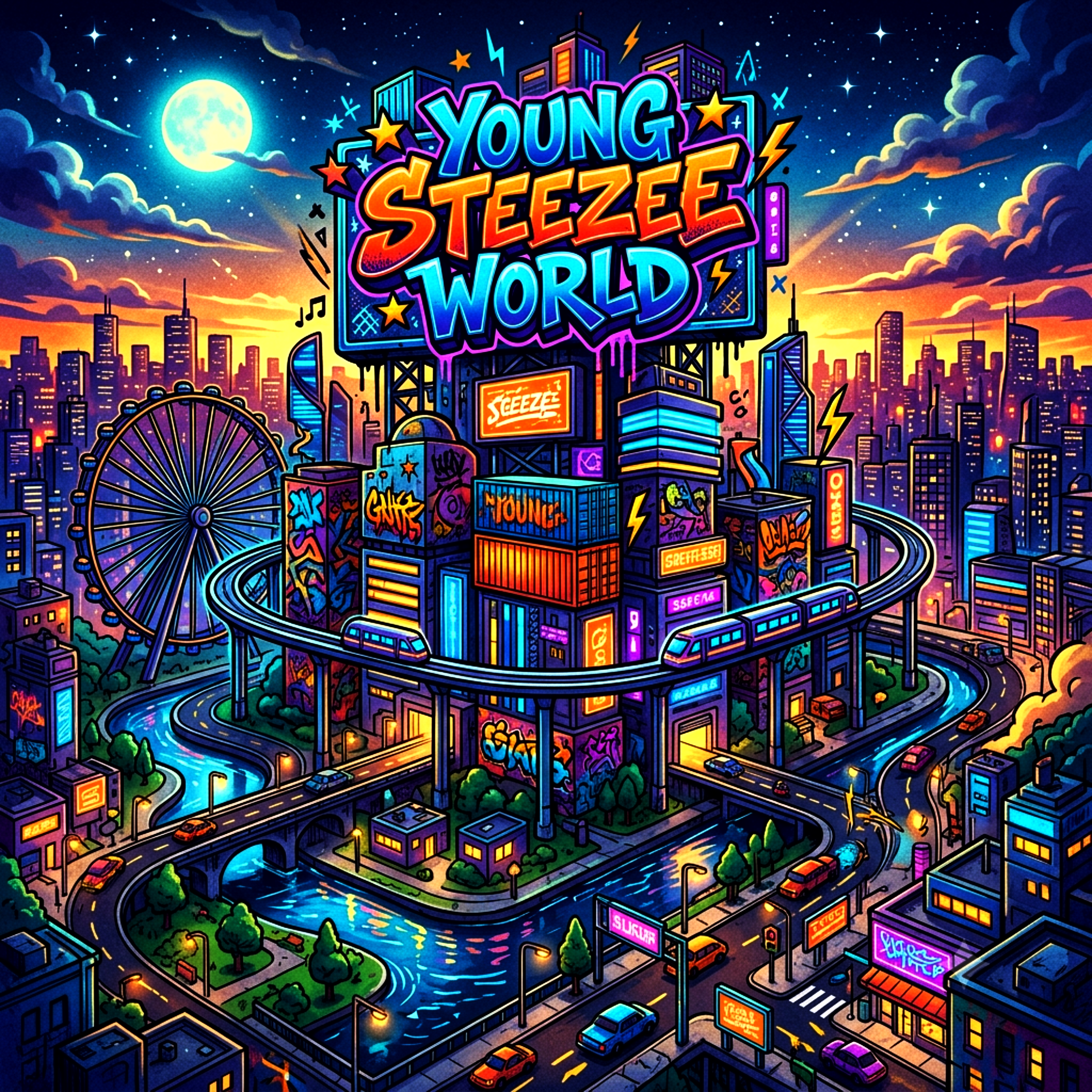 Young Steezee World by C-Steezee cover art
