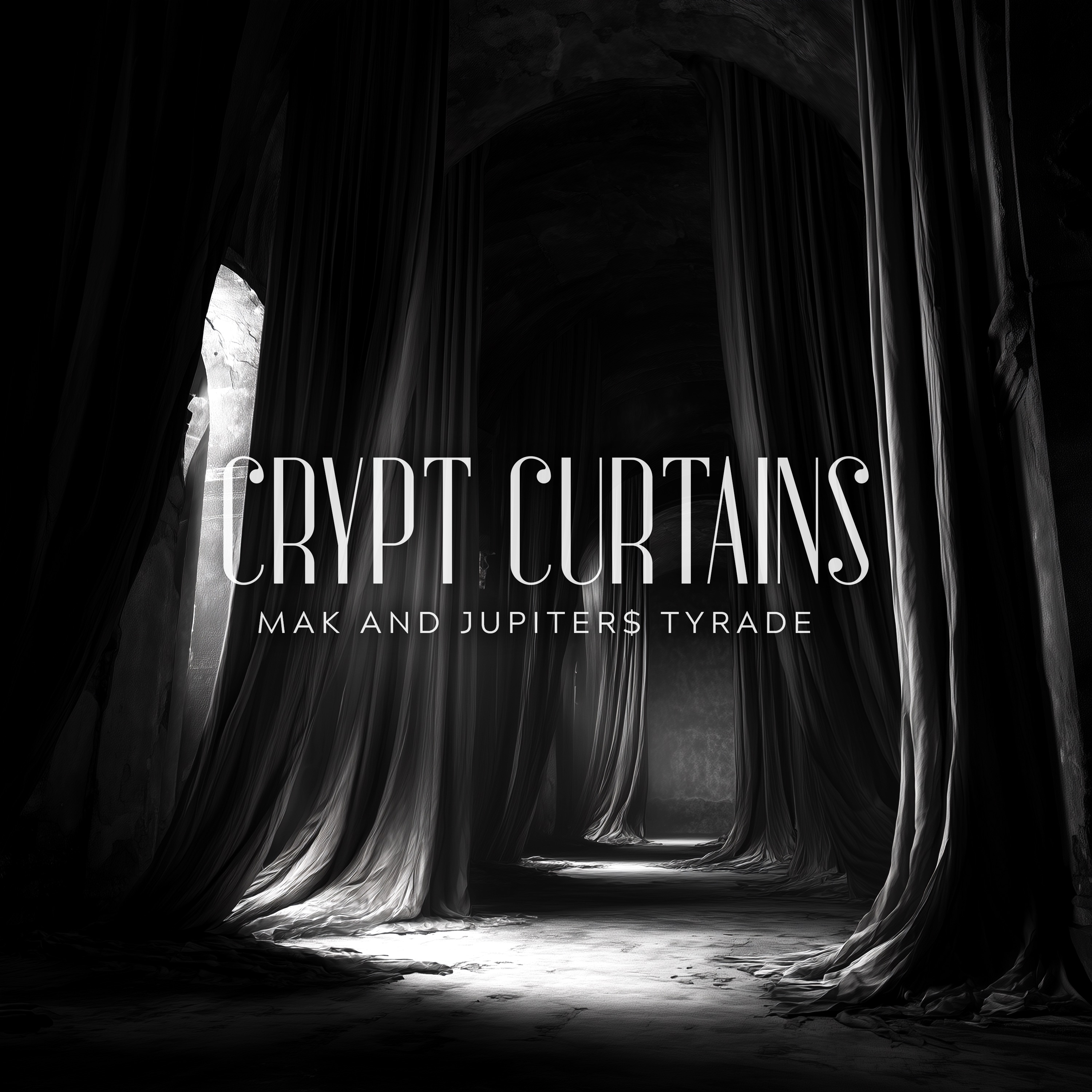 CRYPT CURTAINS. artwork