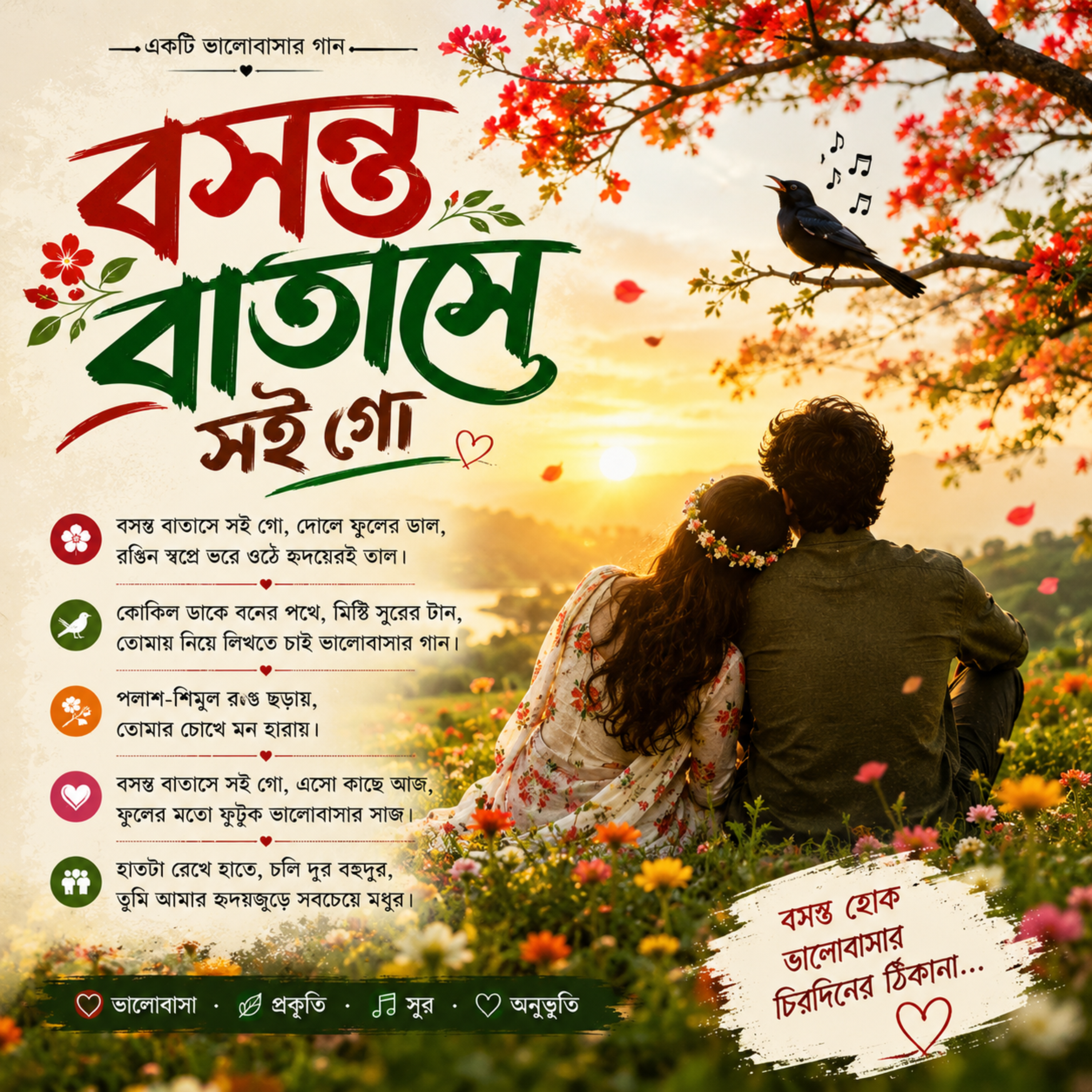 বসন্ত বাতাসে সই গো by Tanjid Bhuiyan cover art