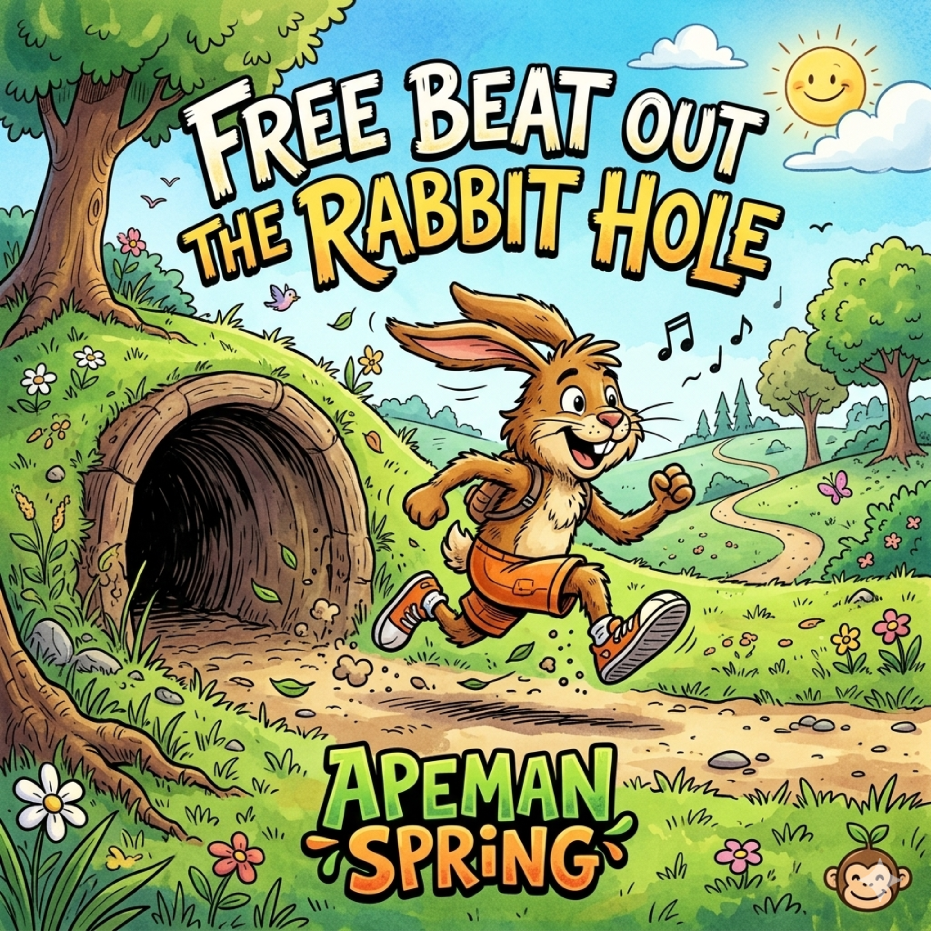 Free Beat Out The Rabbit Hole by Apeman Spring cover art