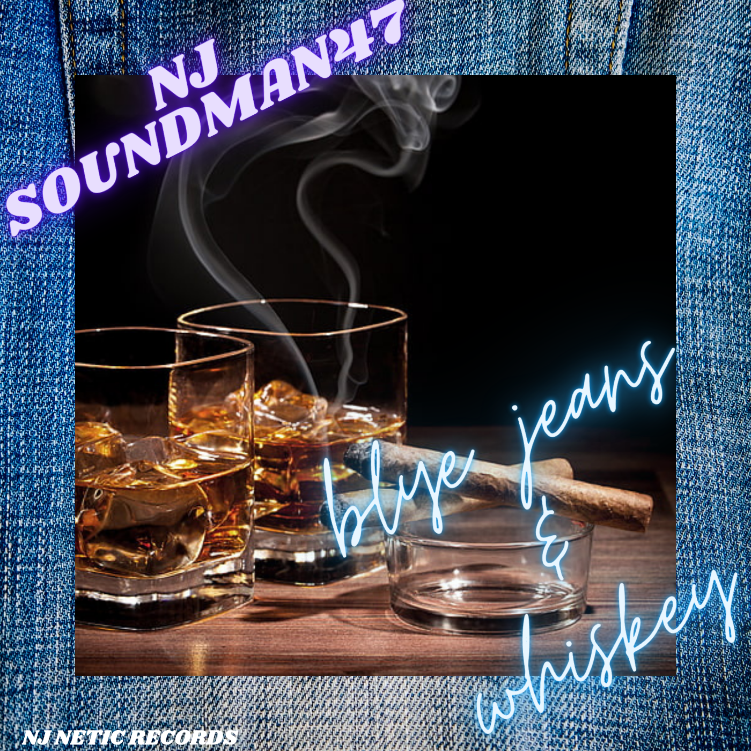BLUE JEAN'S & WHISKEY artwork