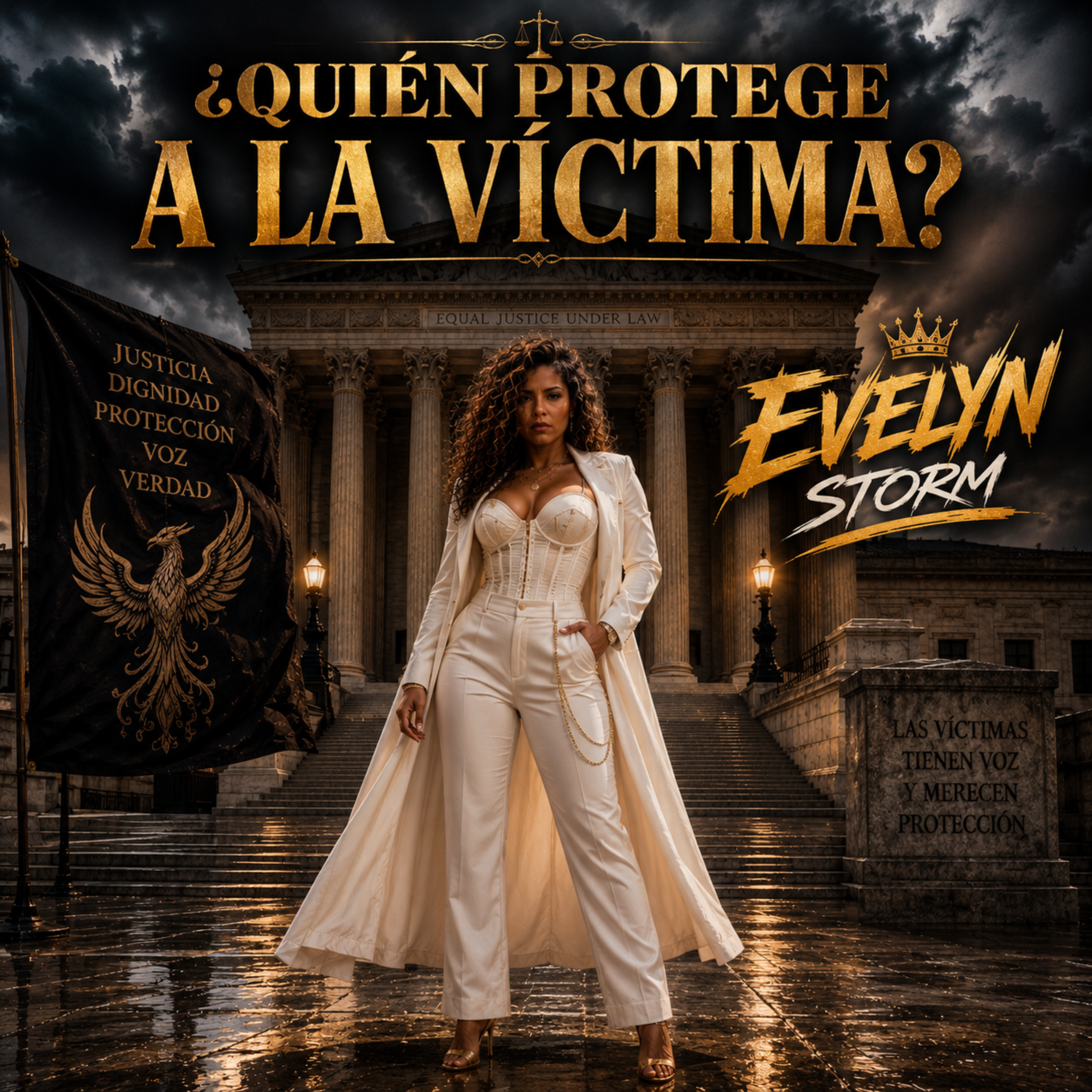 ¿QUIÉN PROTEGE A LA VÍCTIMA? by Evelyn Storm cover art