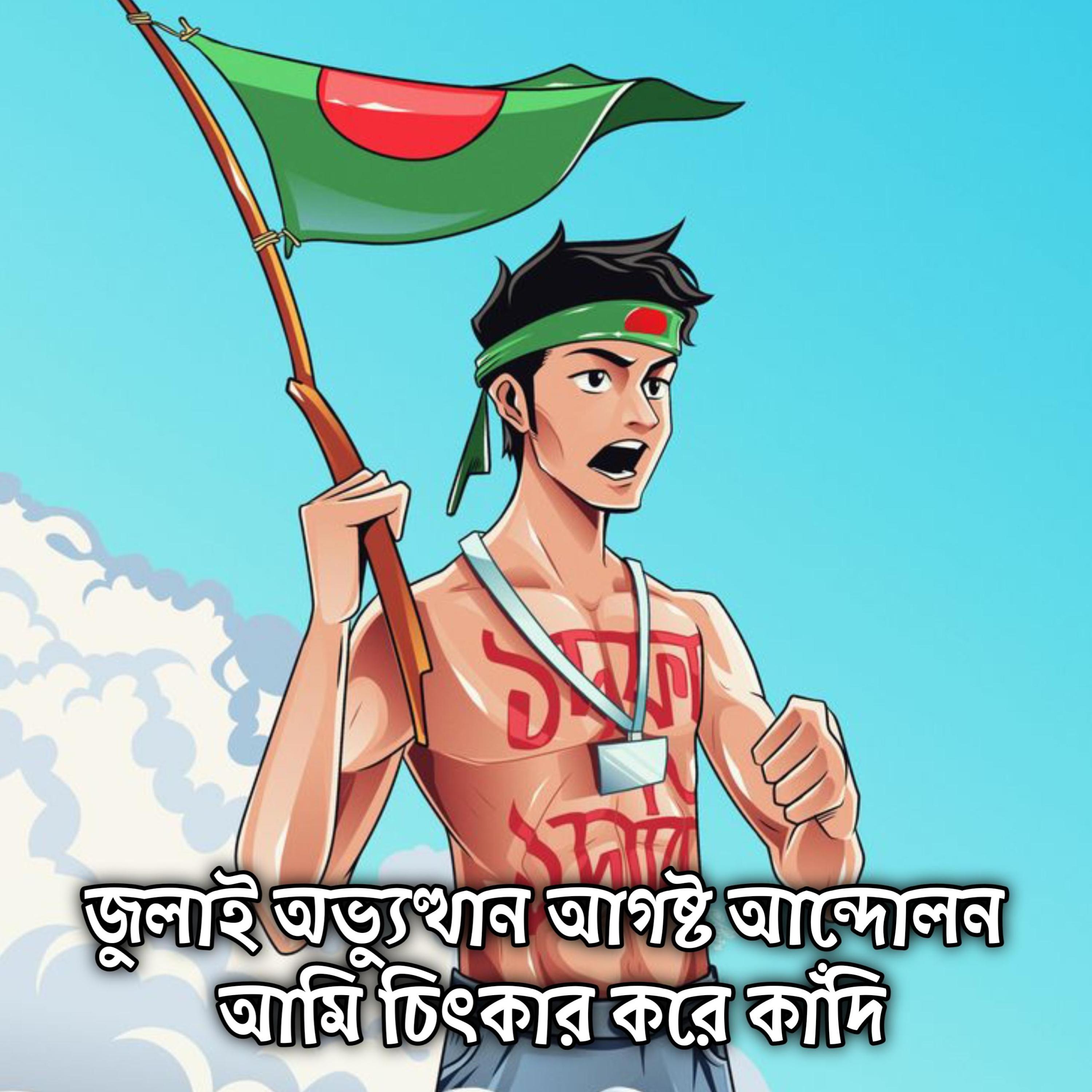 জুলাই অভ্যুত্থান আগষ্ট আন্দোলন আমি চিৎকার করে কাঁদি July Ovvuthan Andolan Ami Citkar Kore Kadi by Mubin TusHar cover art