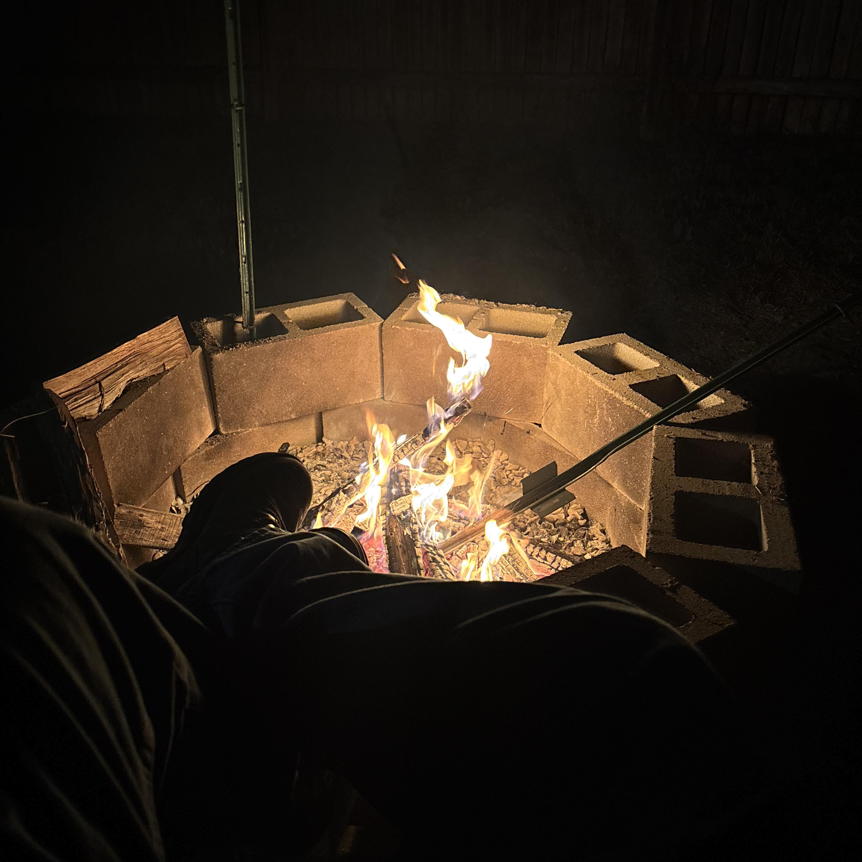 Burning artwork