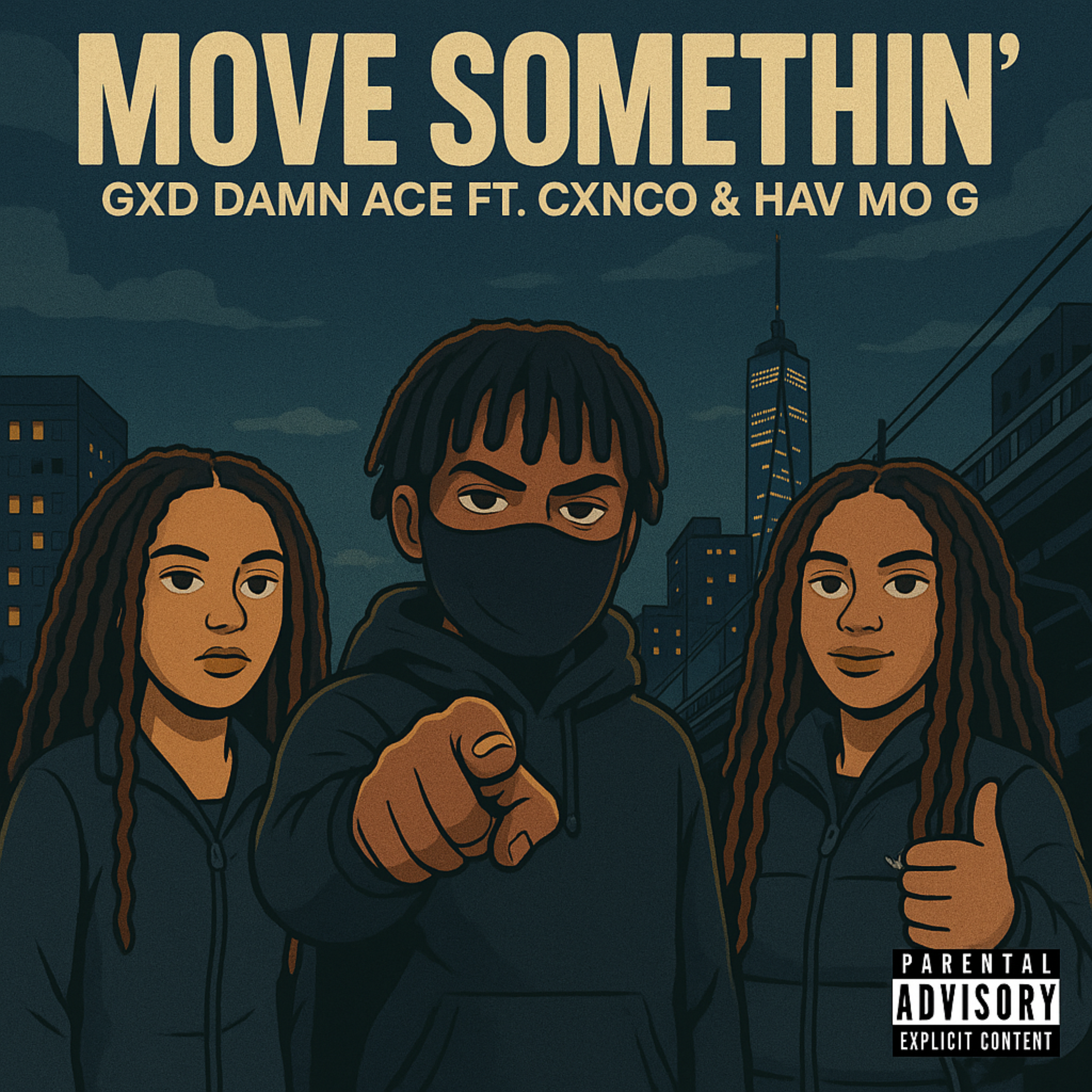 Move Somethin’ (Covid Release 2020) by Gxd Damn Ace cover art