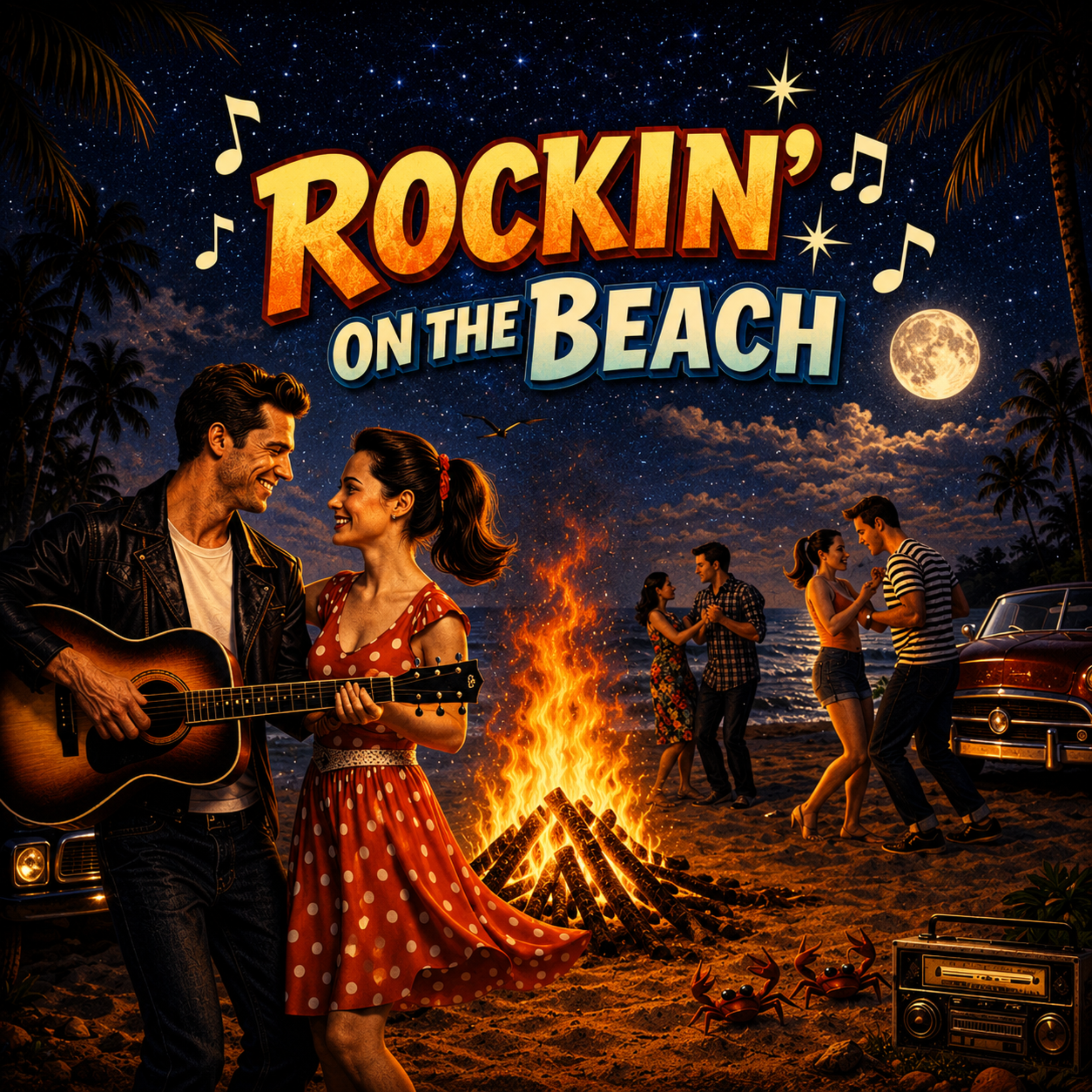 ROCKIN' ON THE BEACH by Moodmixer (Ai-doowop) cover art