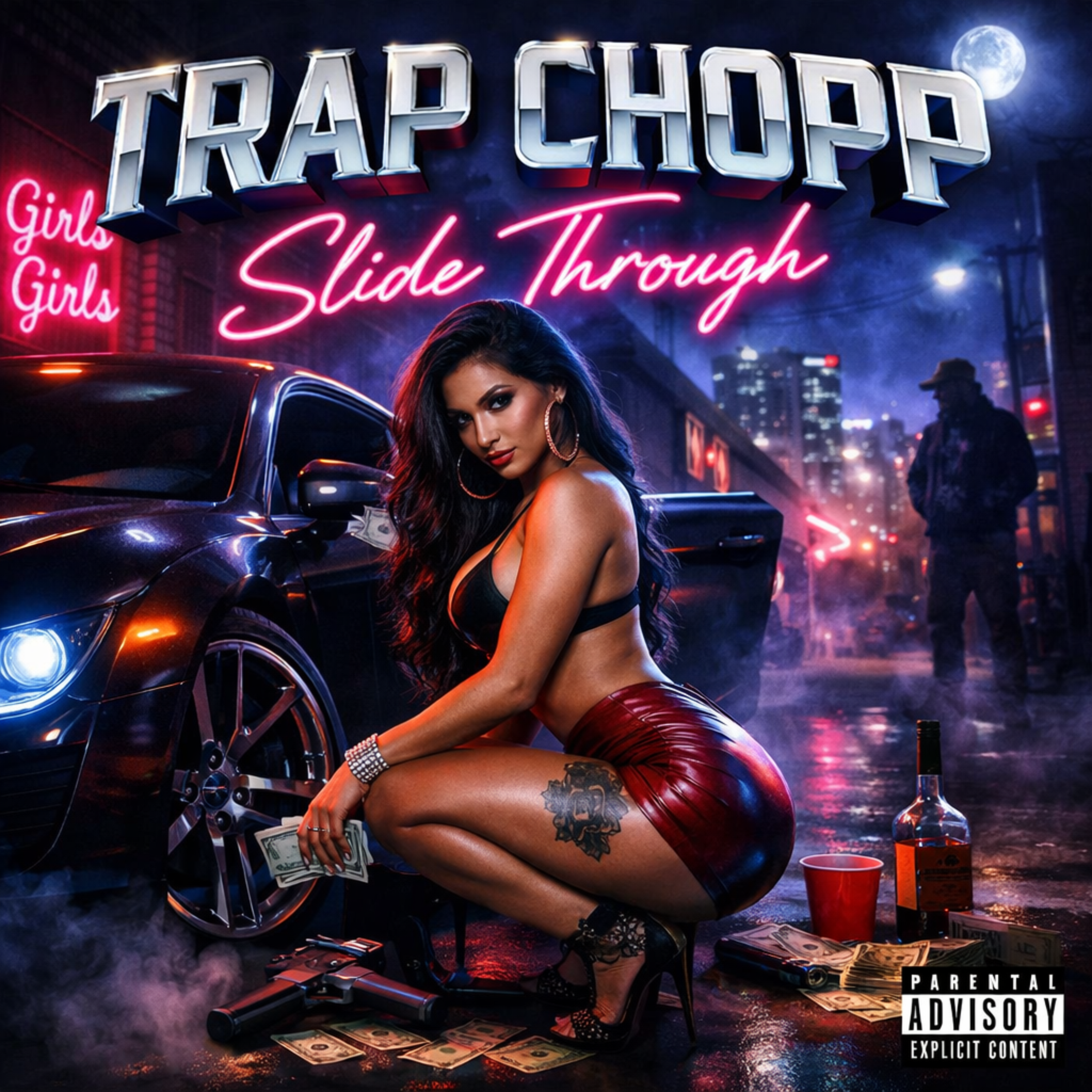 Slide through artwork