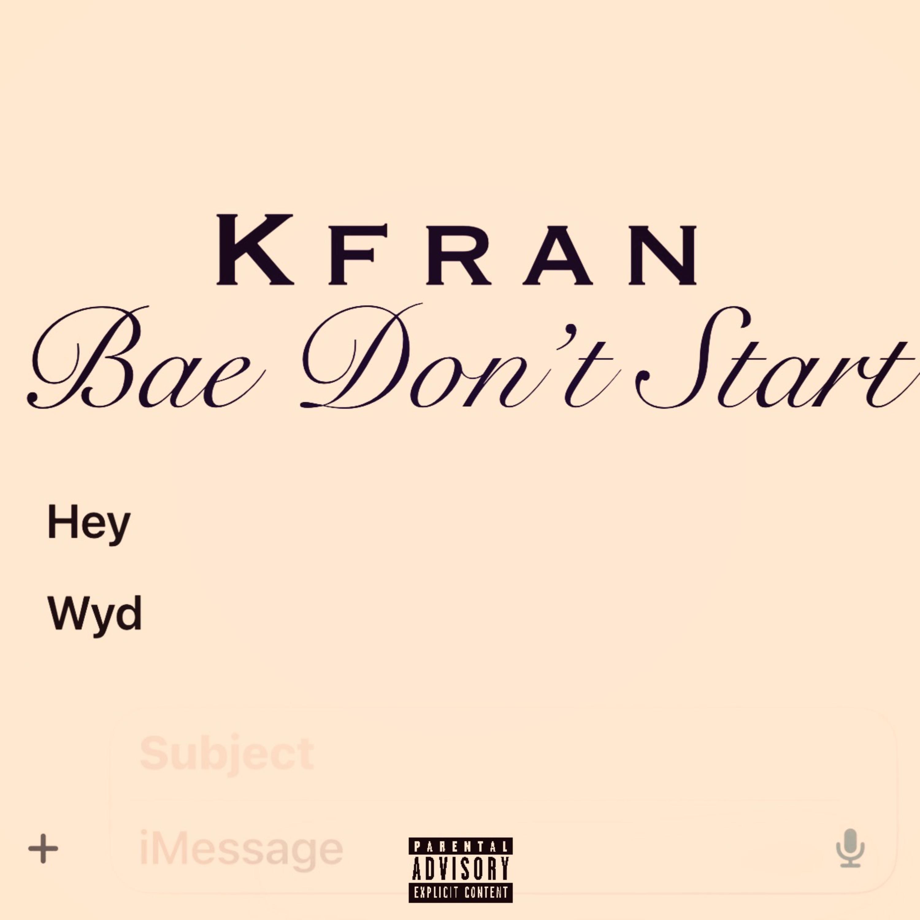 Bae Don’t Start artwork