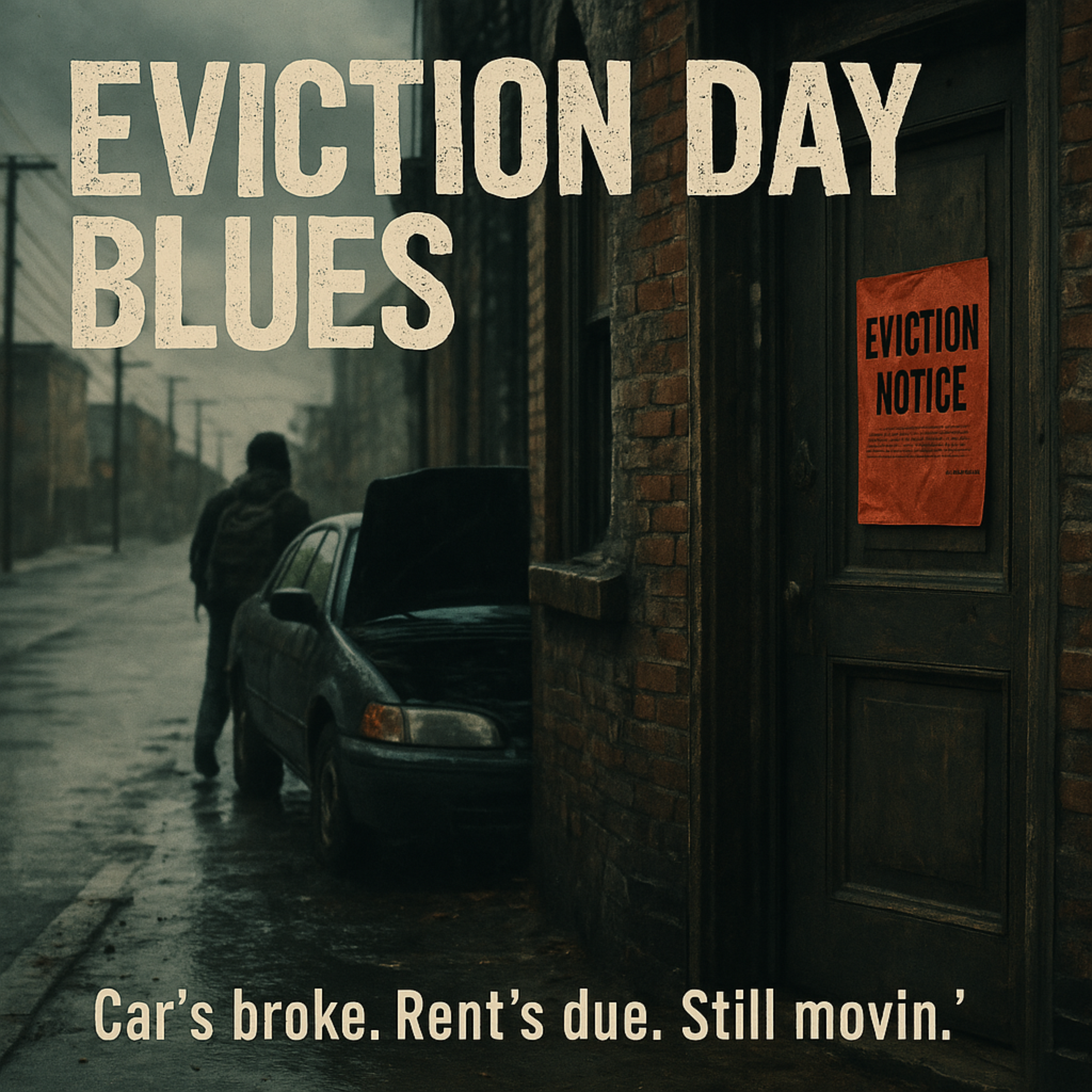Eviction Day Blue's artwork