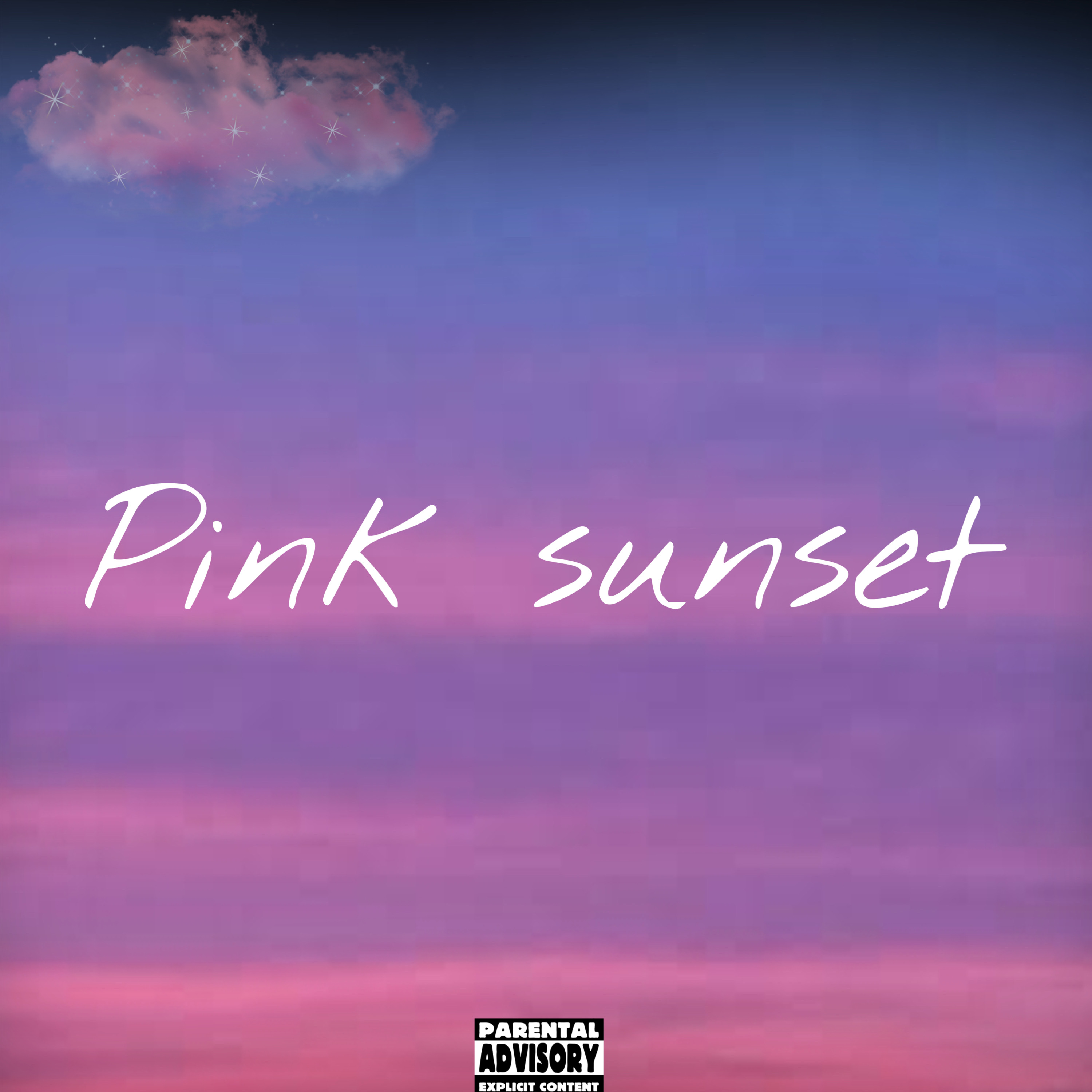 Pink sunset artwork