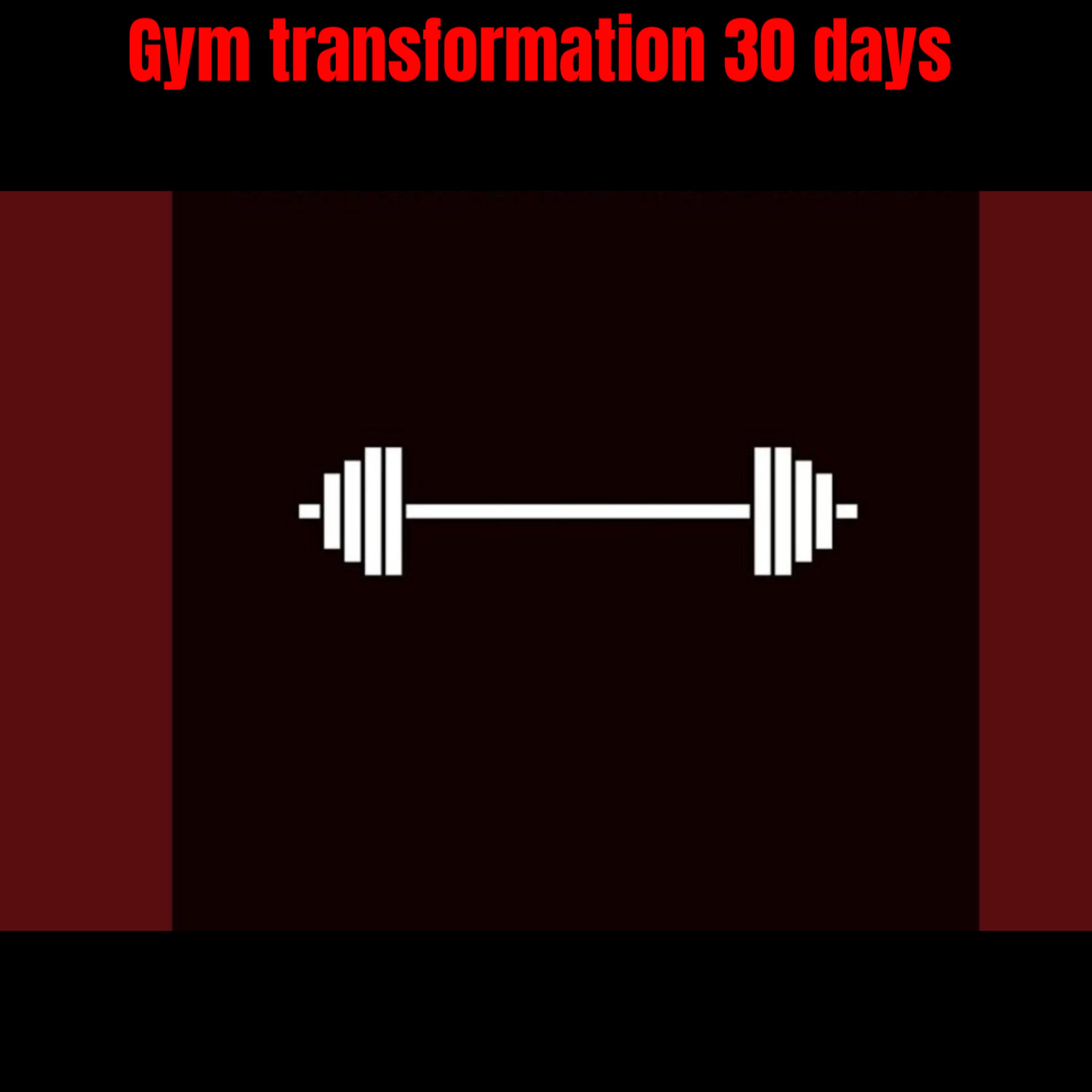 Gym transformation 30 days artwork