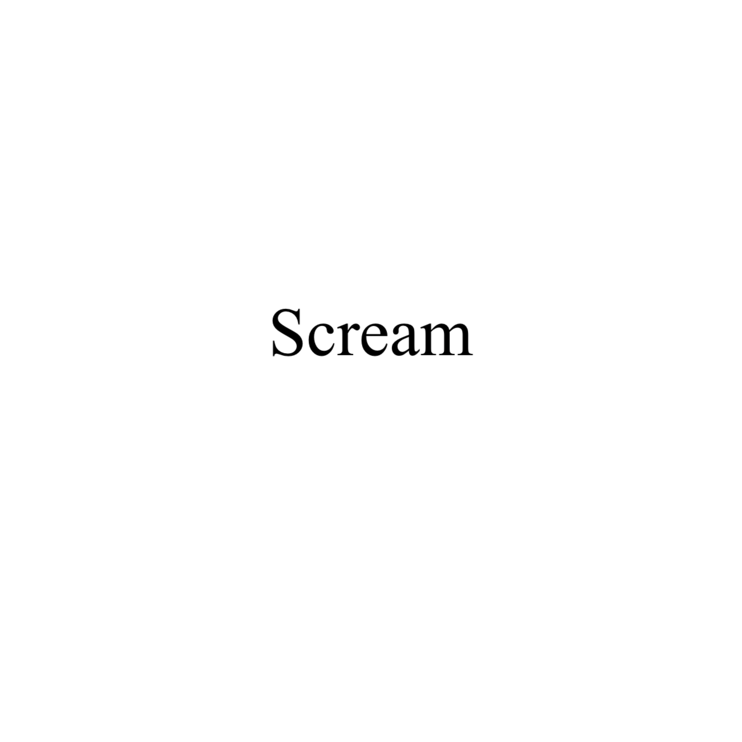 Scream artwork