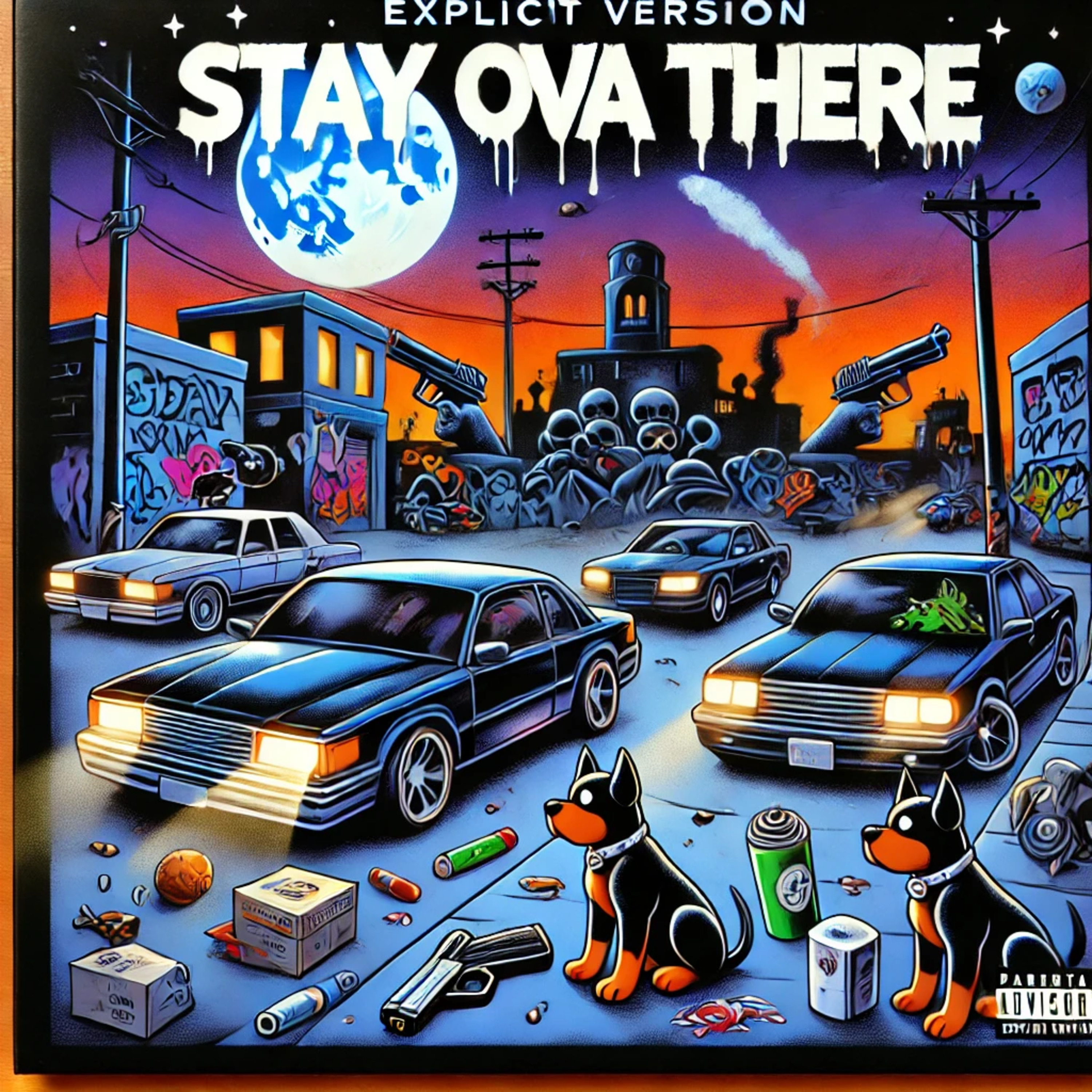 STAY OVA THERE artwork