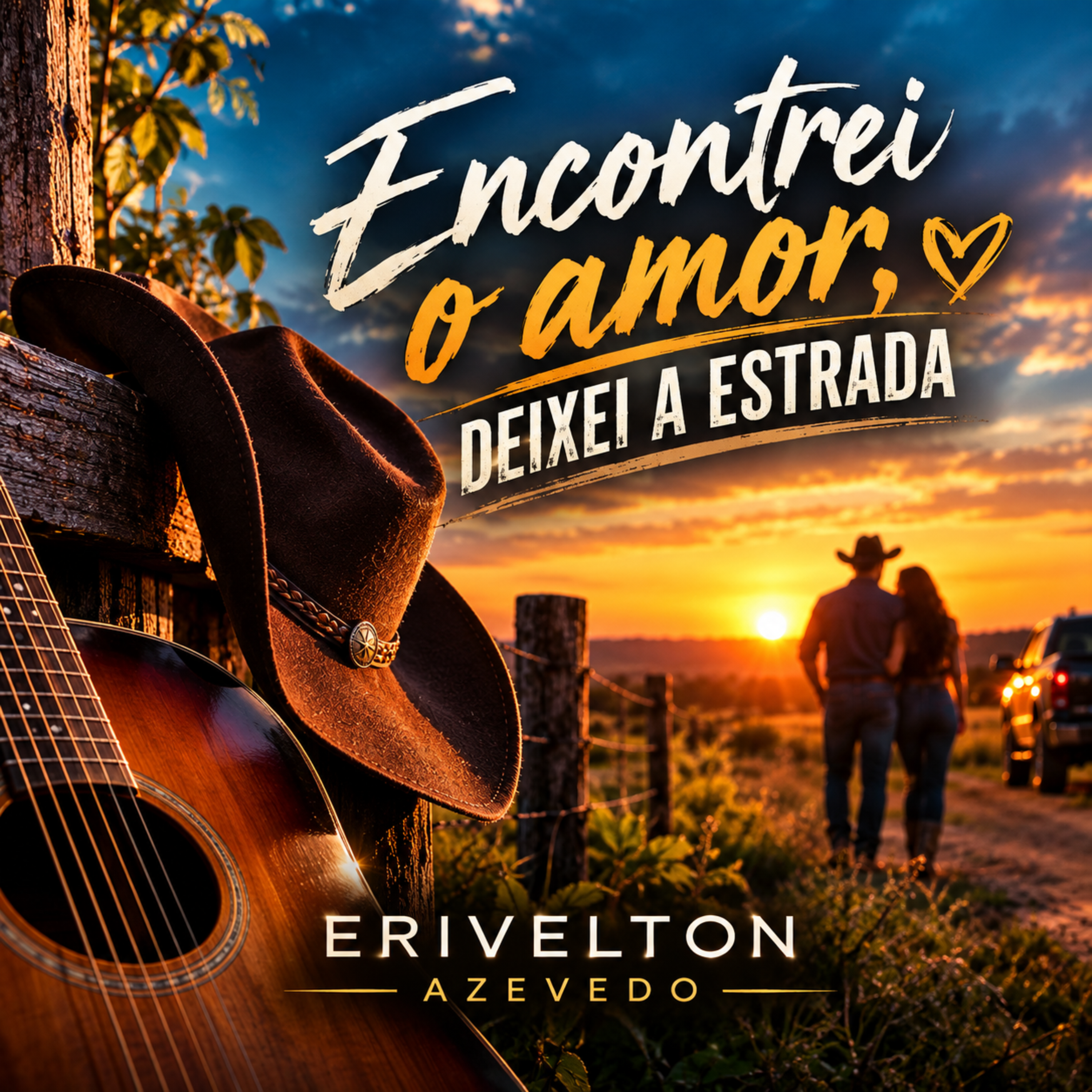 Encontrei o amor, Deixei a estrada by Erivelton Azevedo cover art