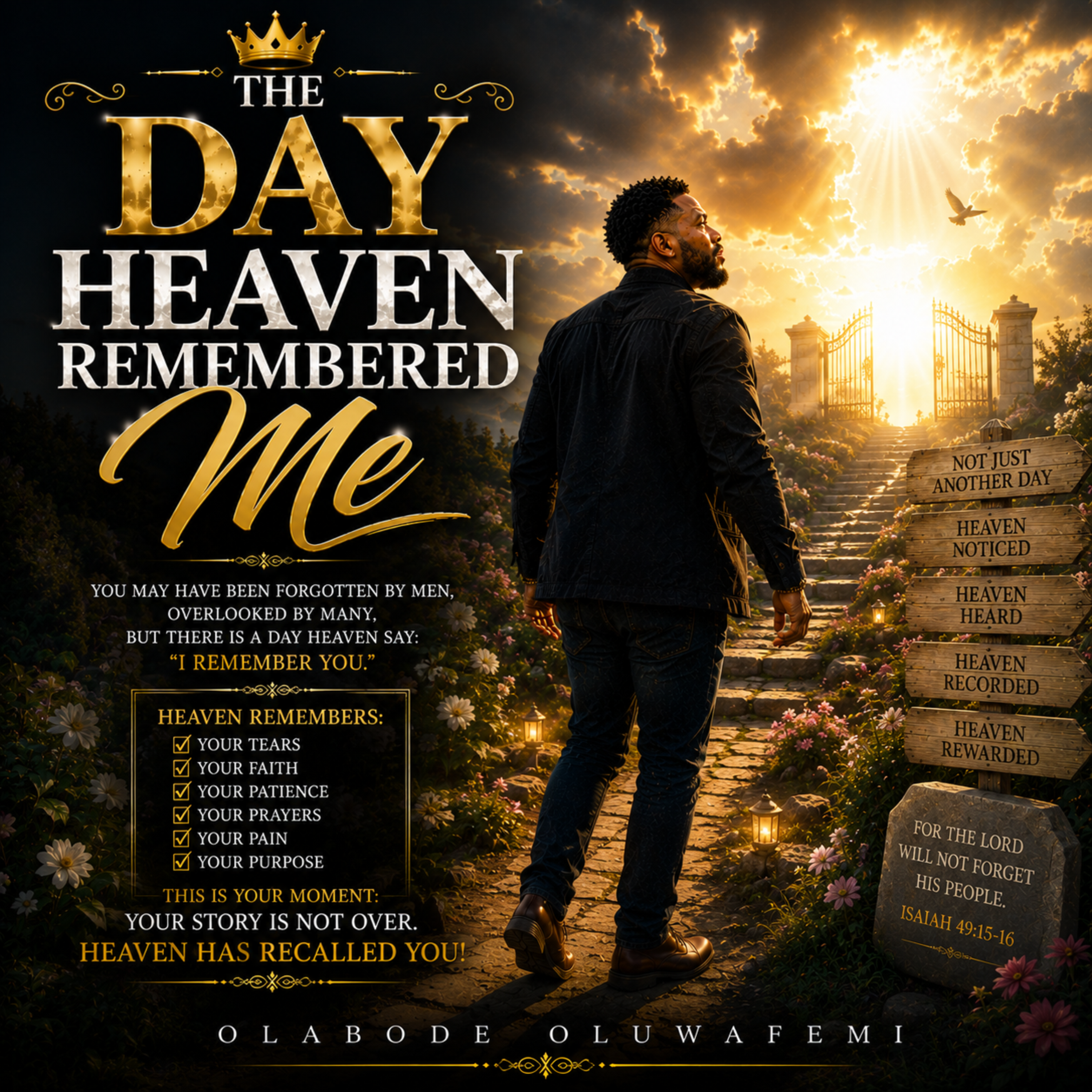 The Day Heaven Remembered Me by olabode oluwafemi cover art
