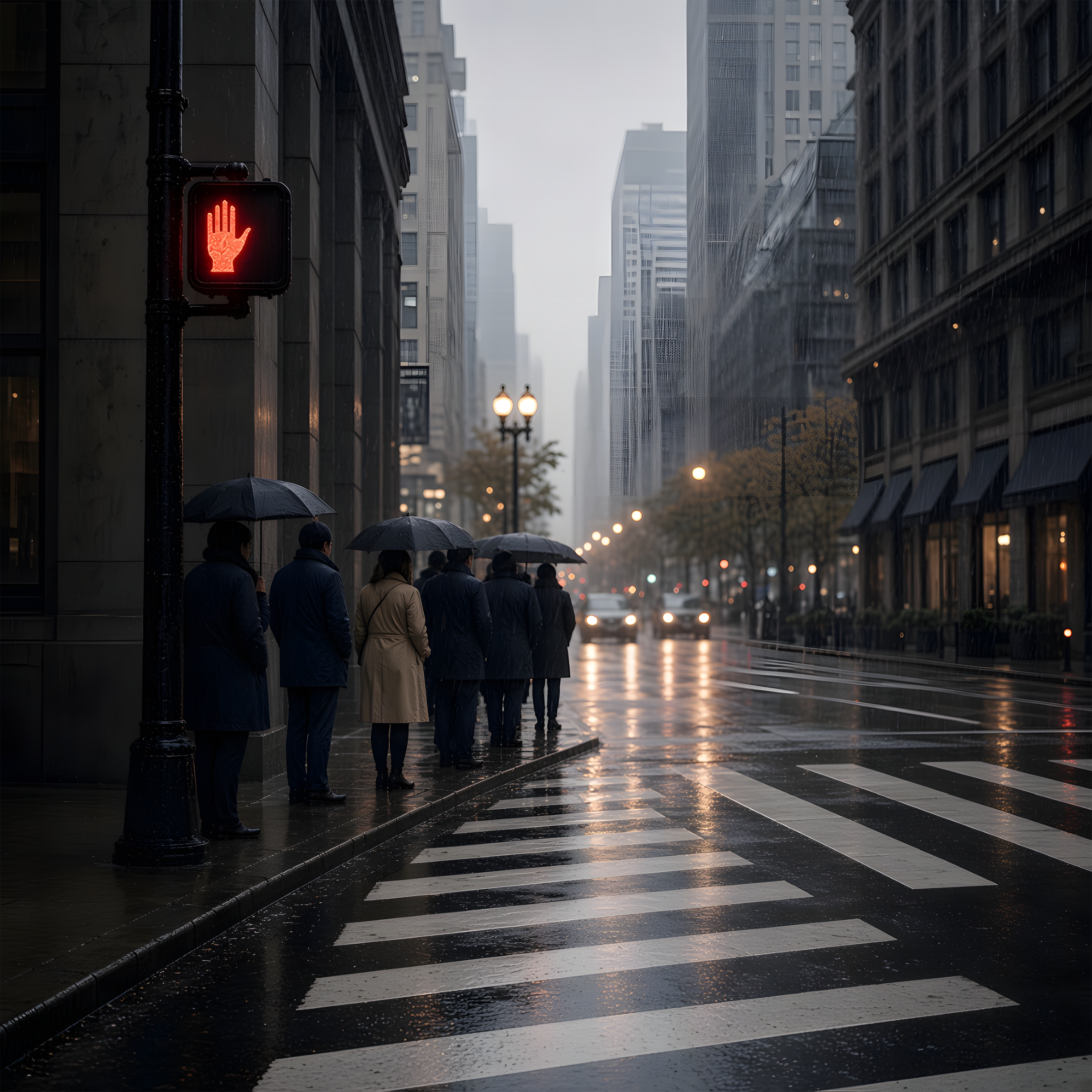Waiting at the Crosswalk by CityFlower Pop cover art