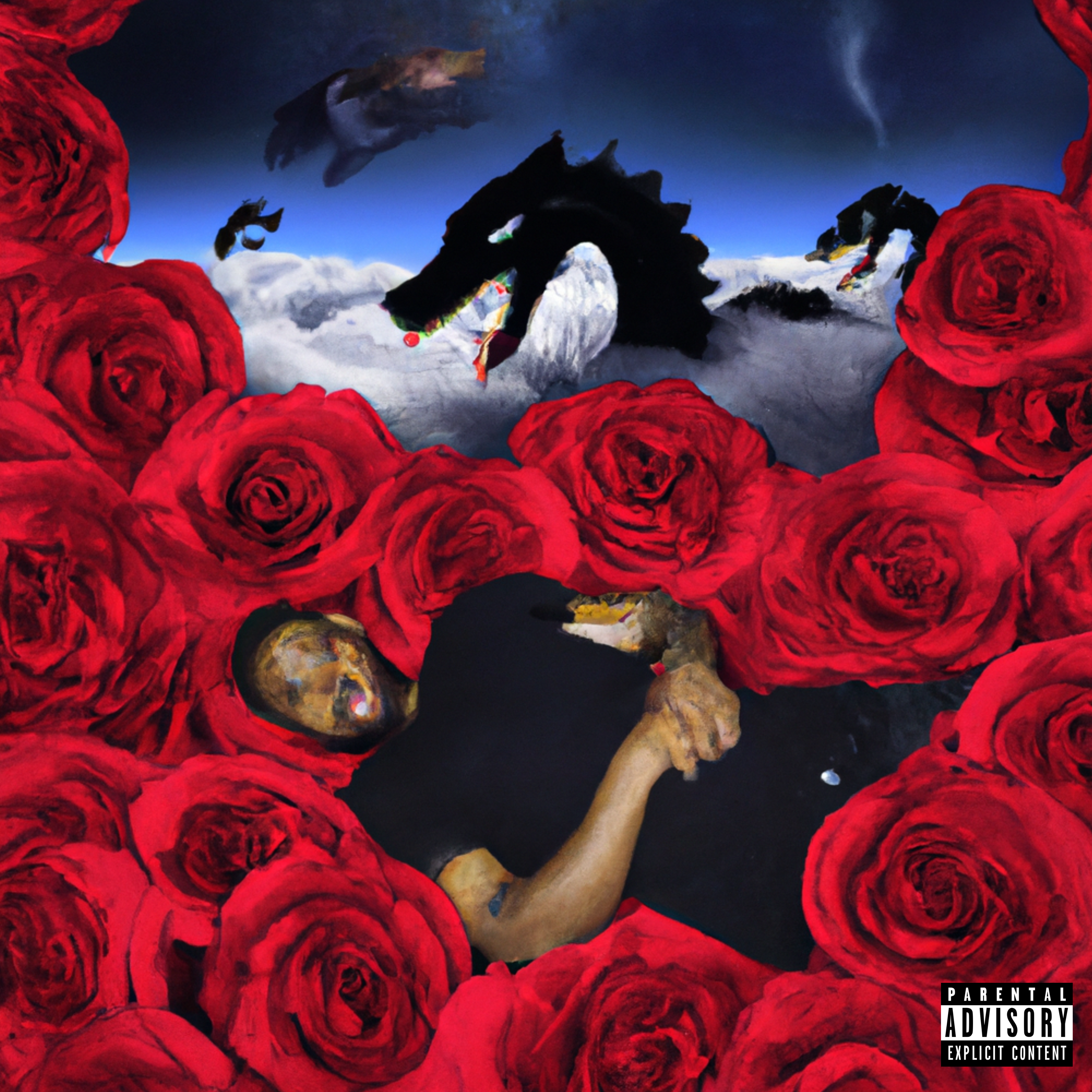 Roses are red, Bruises are Blue artwork